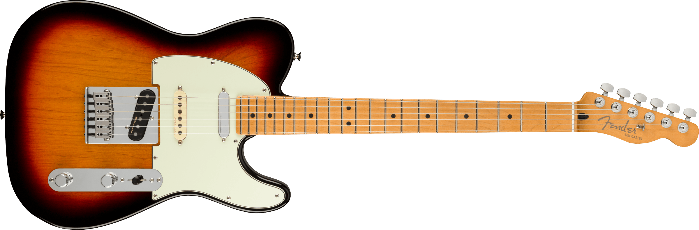 Fender® Player Plus Nashville Telecaster®, Maple Fingerboard, 3-Color Sunburst