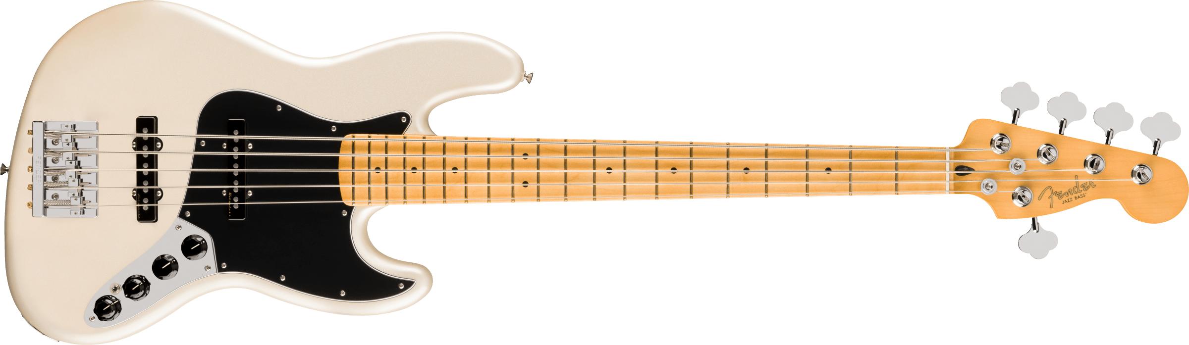 Fender® Player II Modified Active Jazz Bass® V, Maple Fingerboard, Olympic Pearl