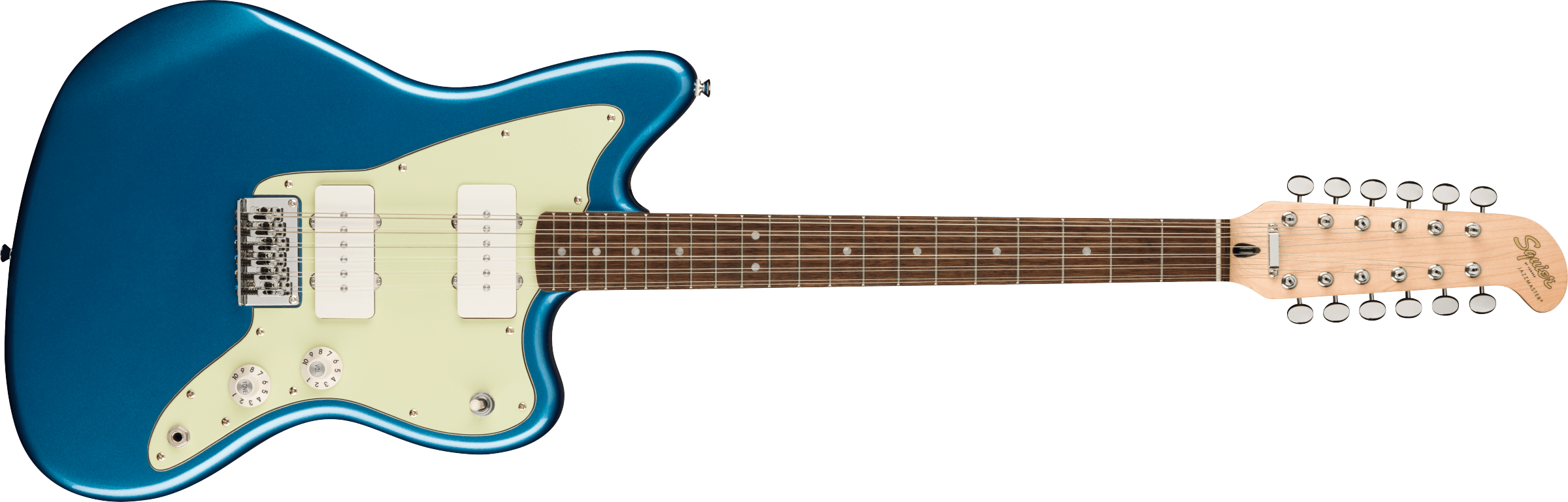 Squier® Paranormal Jazzmaster® XII, Laurel Fingerboard, Mint Pickguard, Lake Placid Blue