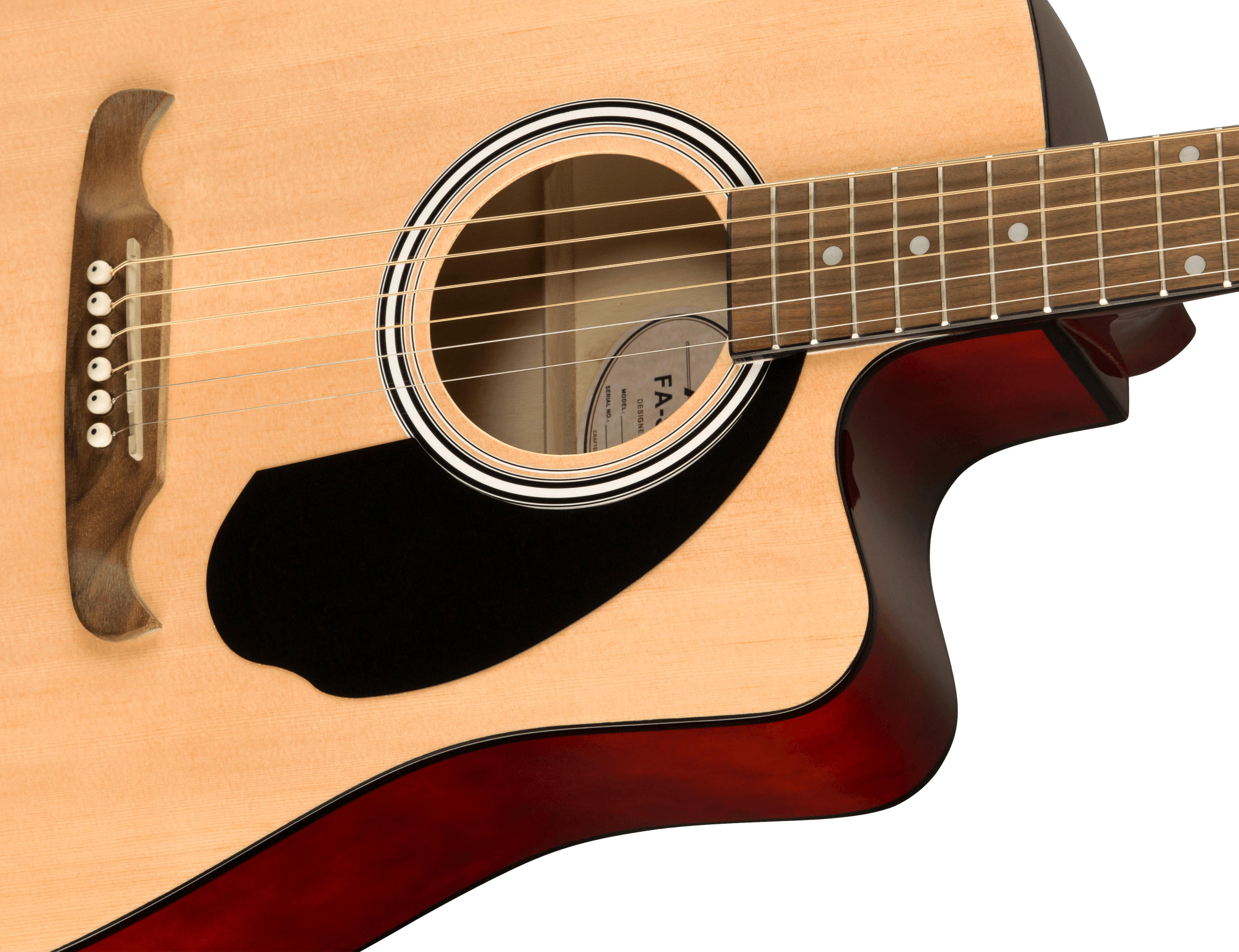 Fender® FA-125CE Dreadnought,  Walnut Fingerboard, Natural