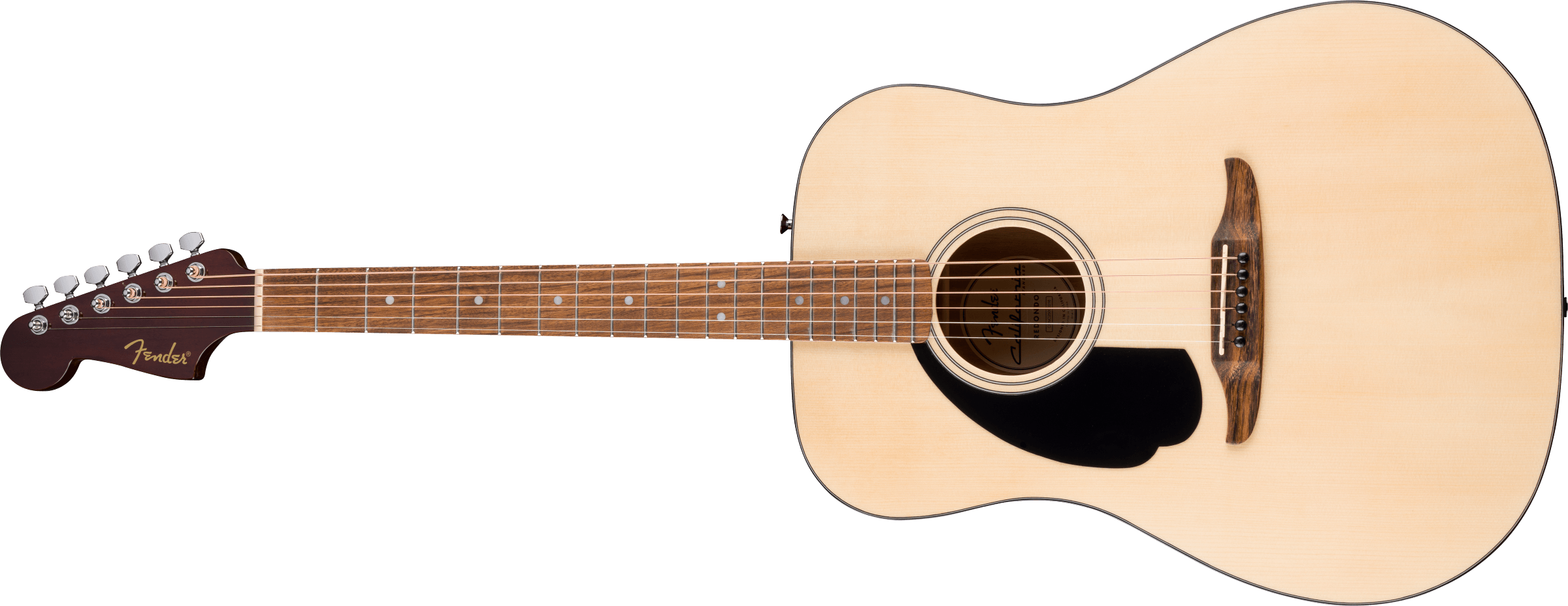 Fender® California Standard Redondo™ Left-Handed, Spruce Top, Black Pickguard, Natural