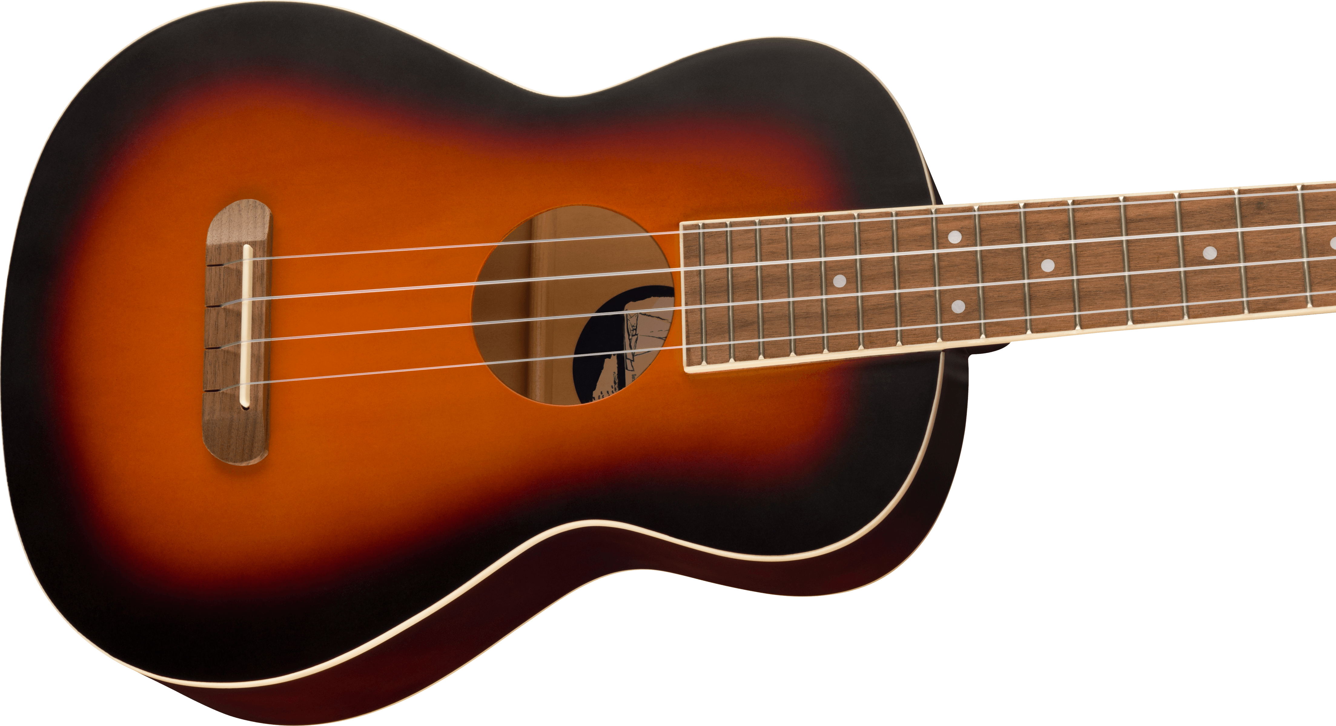Fender® Avalon Tenor Ukulele, Walnut Fingerboard, 2-Color Sunburst