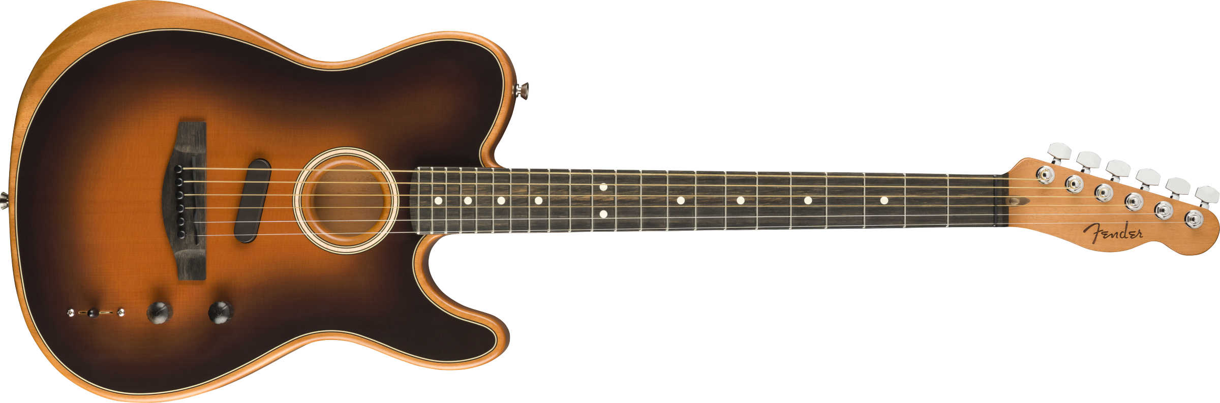Fender® American Acoustasonic® Telecaster®, Ebony Fingerboard, Sunburst