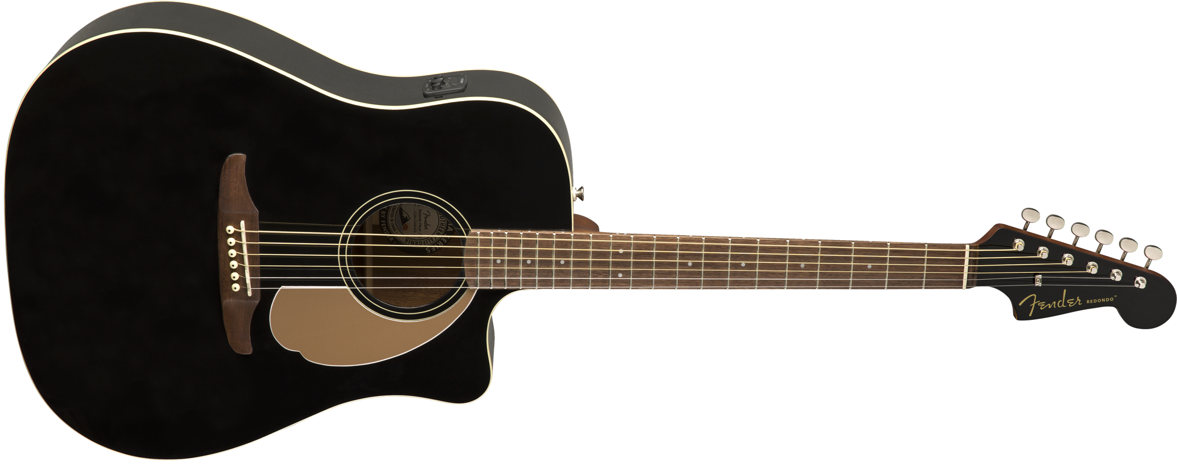 Fender® Redondo Player, Walnut Fingerboard, Jetty Black