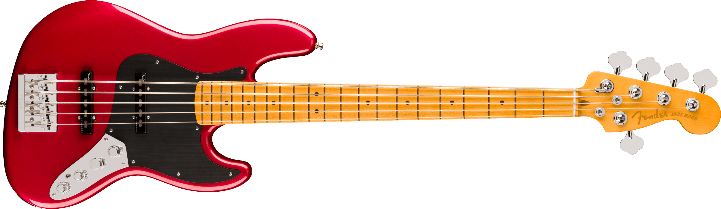 Fender® American Ultra II Jazz Bass® V, Maple Fingerboard, Sinister Red