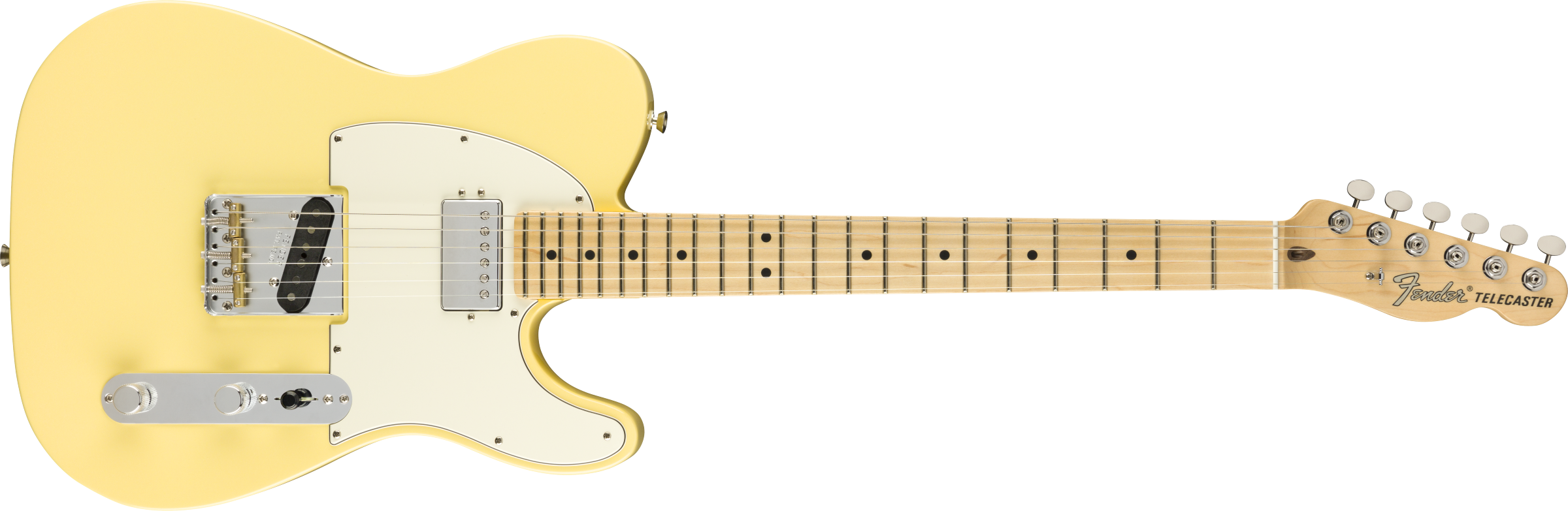 Fender® American Performer Telecaster® with Humbucking, Maple Fingerboard, Vintage White