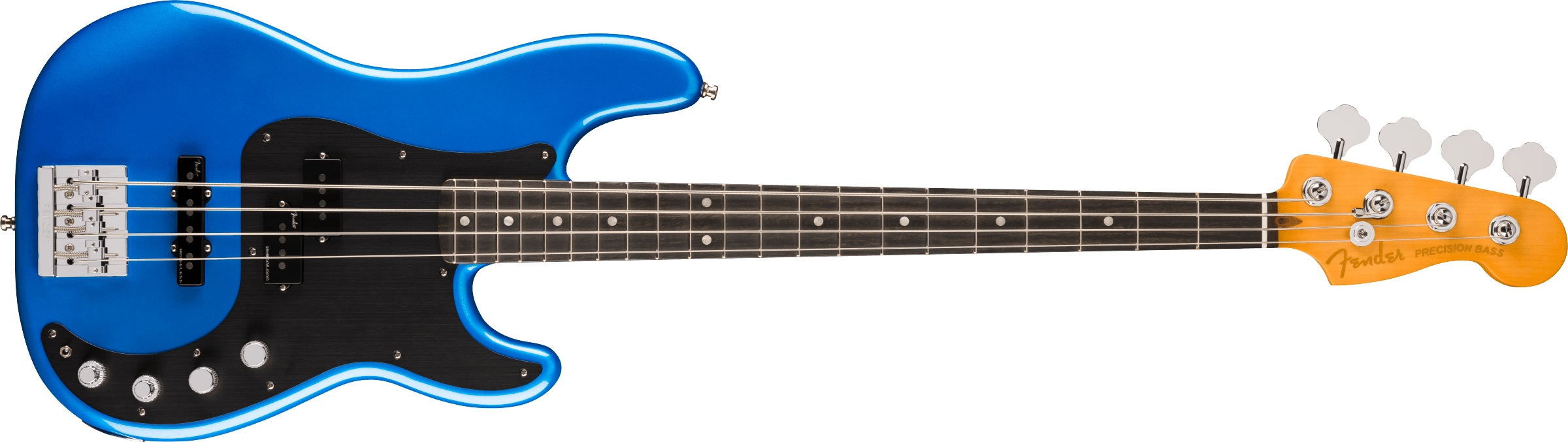 Fender® American Ultra II Precision Bass®, Ebony Fingerboard, Noble Blue
