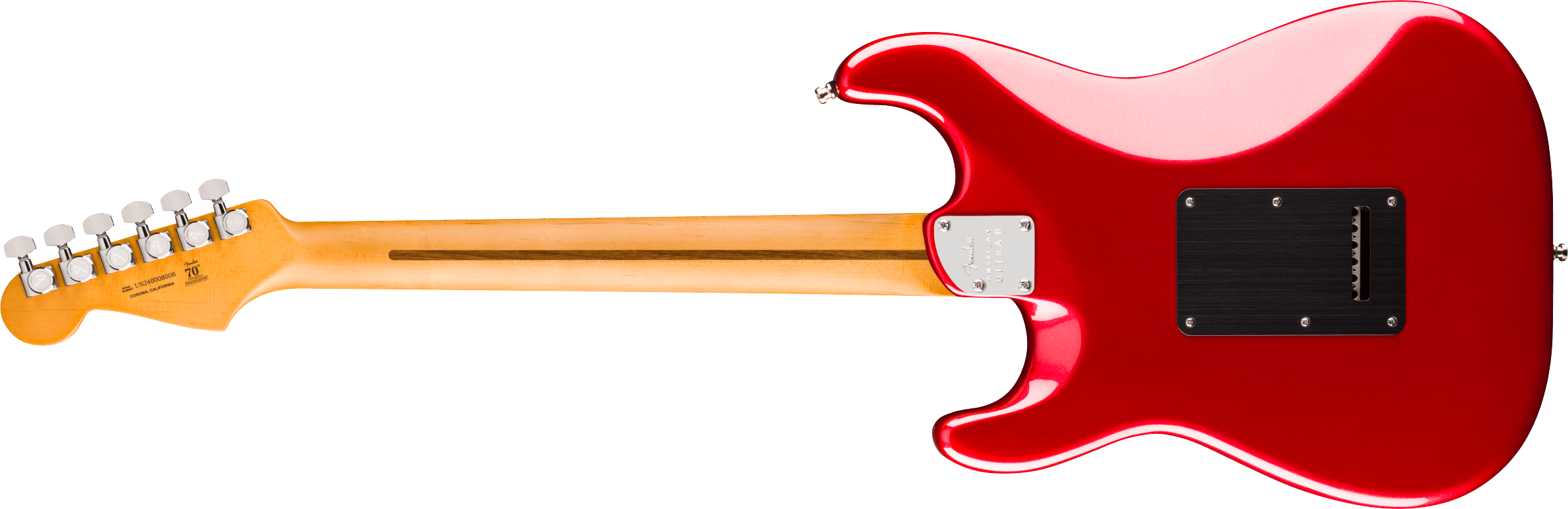 Fender® American Ultra II Stratocaster® HSS, Maple Fingerboard, Sinister Red