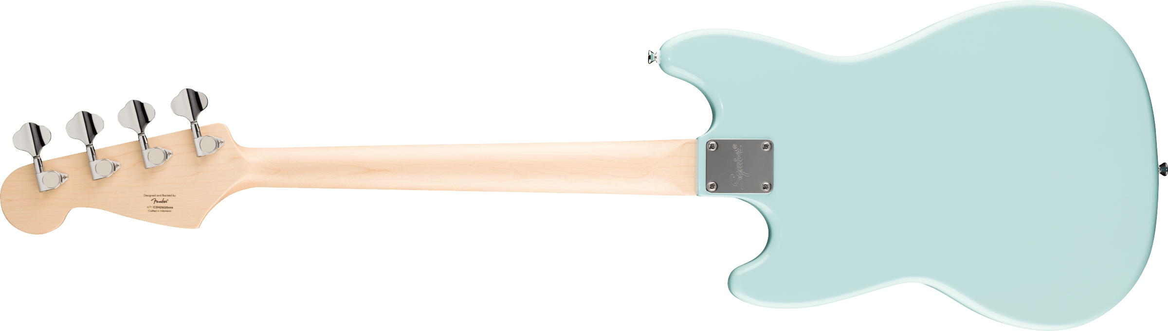 Squier® Squier Sonic® Bronco™ Bass, Laurel Fingerboard, White Pickguard, Daphne Blue