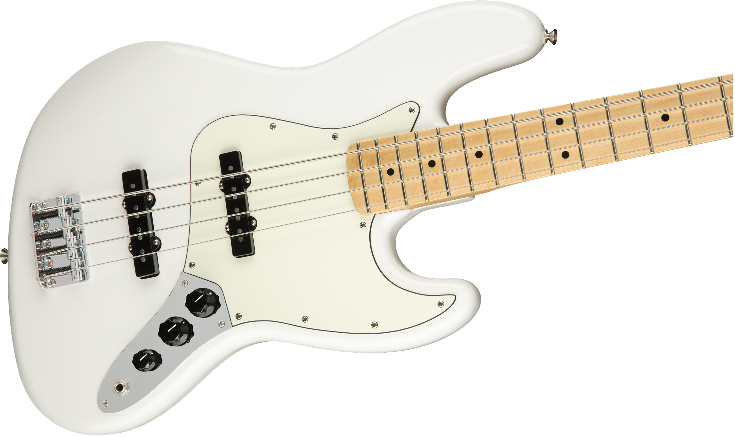 Fender® Player Jazz Bass®, Maple Fingerboard, Polar White