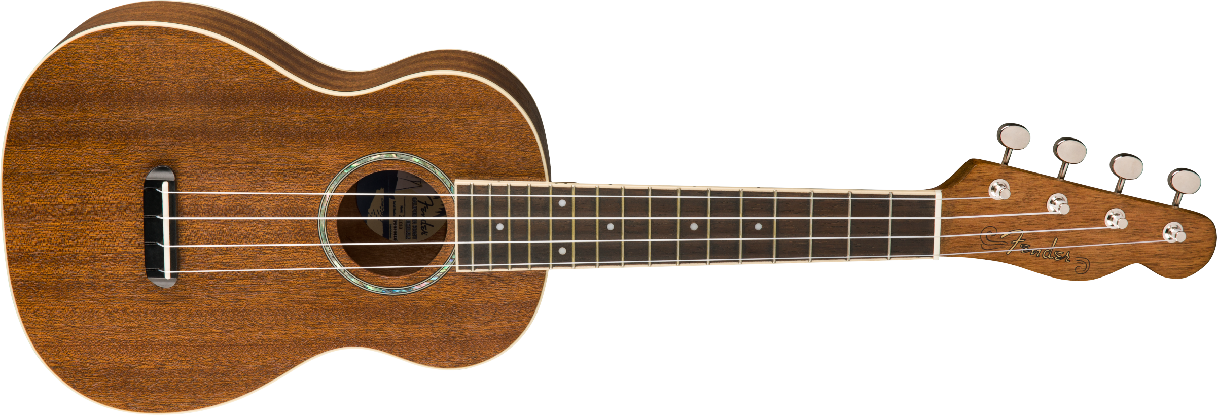 Fender® Zuma Concert Ukulele, Walnut Fingerboard, Natural