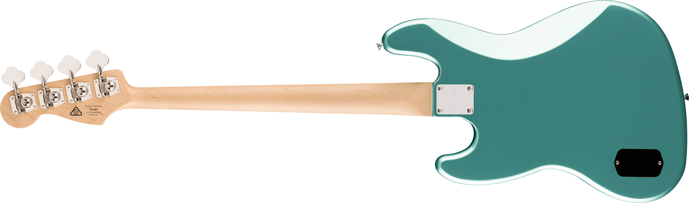 Squier® Affinity Series® Active Jazz Bass®, Laurel Fingerboard, White Pickguard, Mystic Sea Foam Green