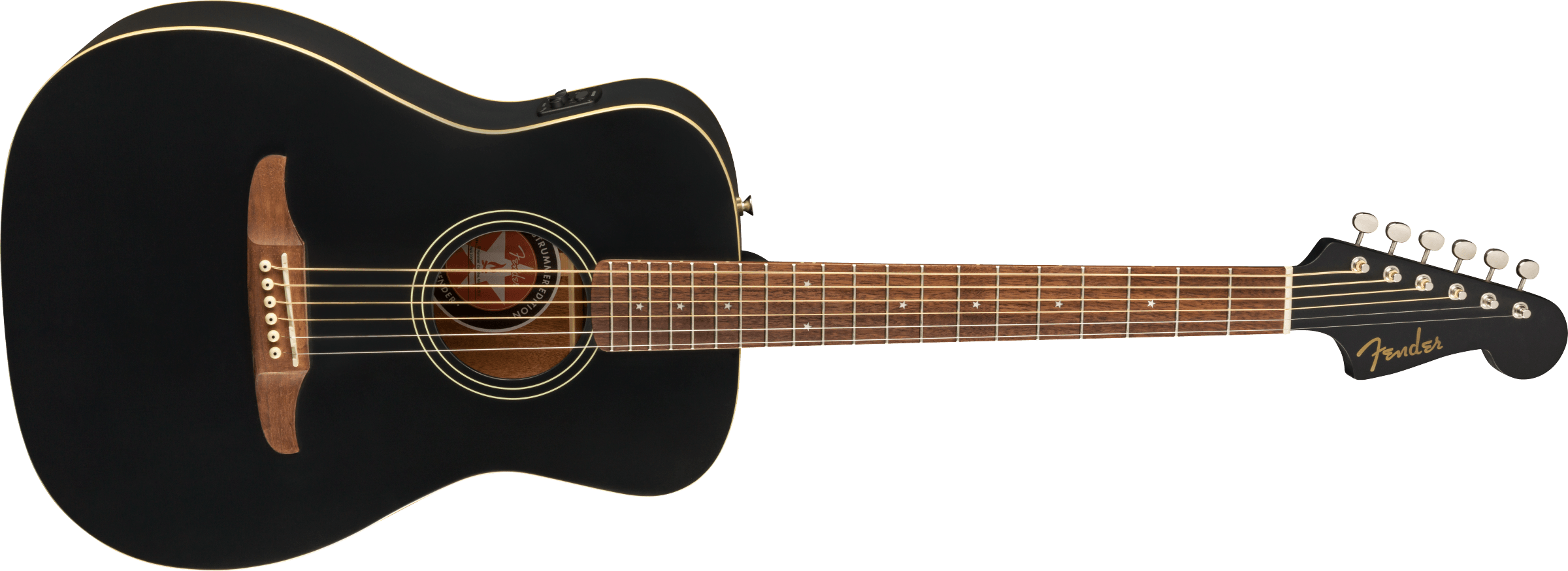 Fender® Joe Strummer Campfire, Walnut Fingerboard, Matte Black