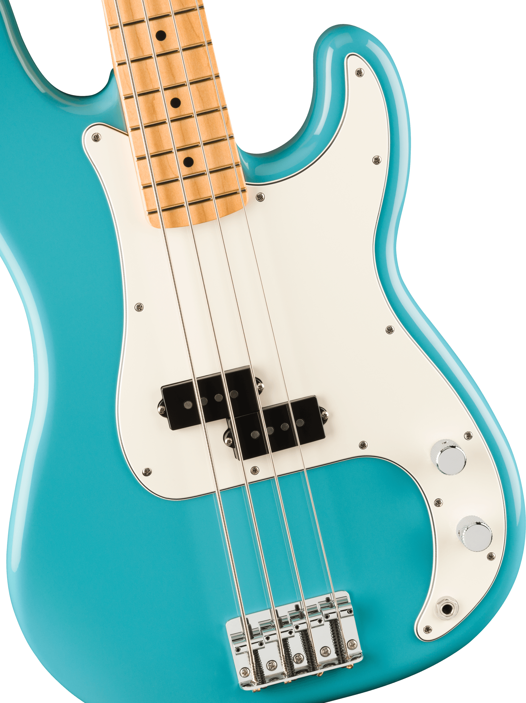 Fender® Player II Precision Bass®, Maple Fingerboard, Aquatone Blue