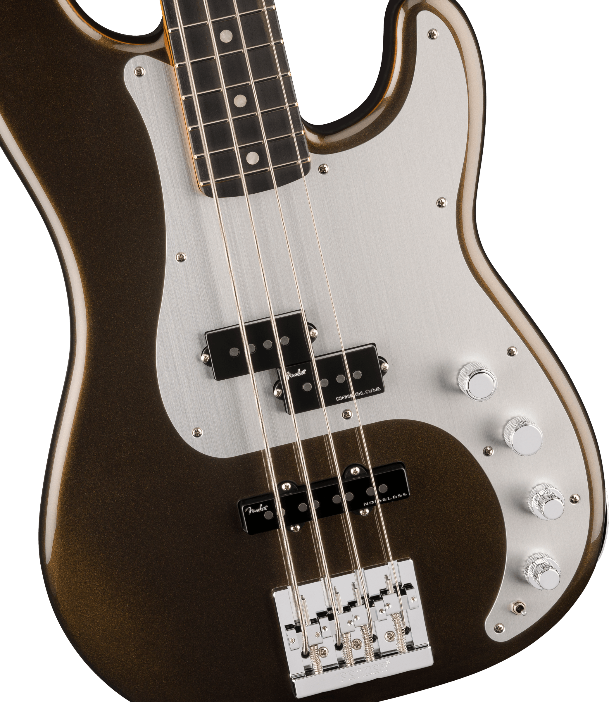 Fender® American Ultra II Precision Bass®, Ebony Fingerboard, Texas Tea