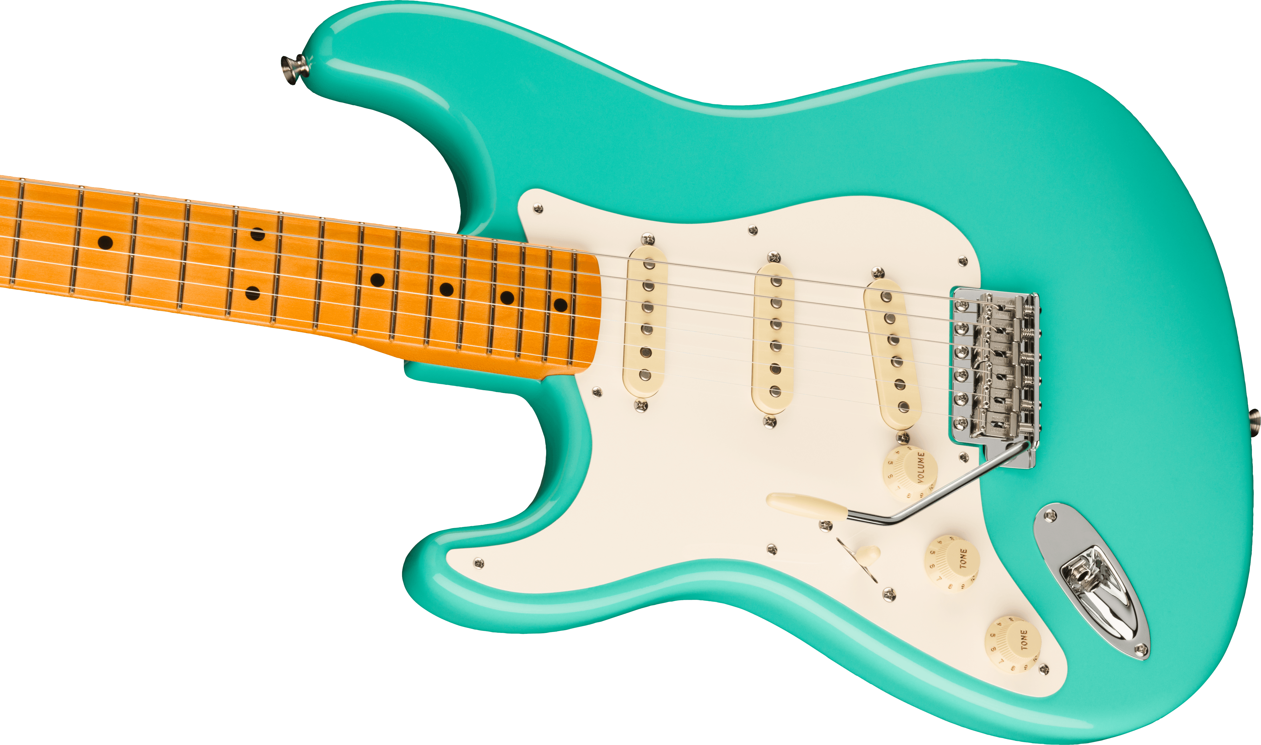 Fender® American Vintage II 1957 Stratocaster® Left-Hand, Maple Fingerboard, Sea Foam Green