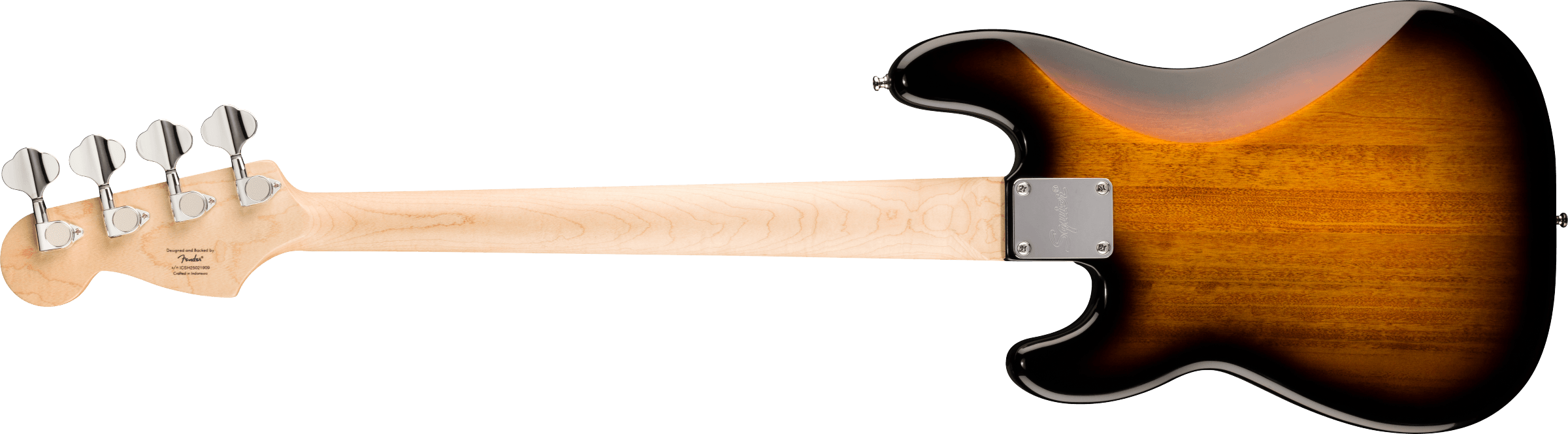 Squier® Mini Precision Bass®, Laurel Fingerboard, White Pickguard, 2-Color Sunburst