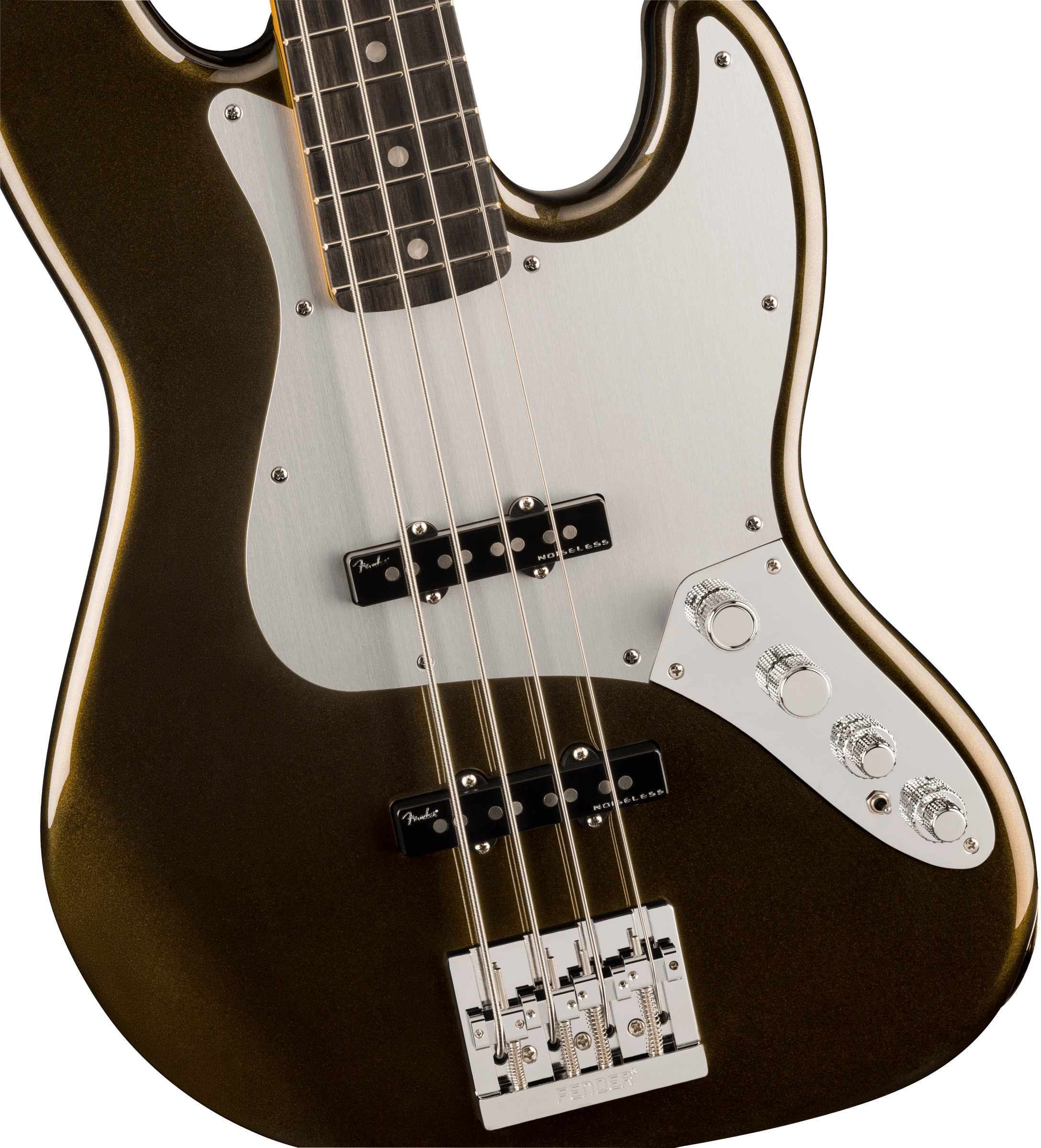 Fender® American Ultra II Jazz Bass®, Ebony Fingerboard, Texas Tea
