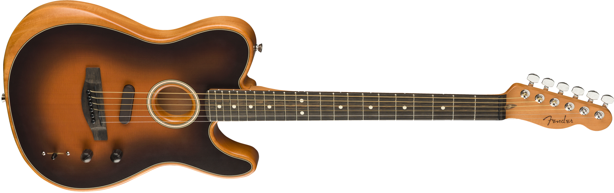 Fender® American Acoustasonic® Telecaster®, Ebony Fingerboard, Sunburst