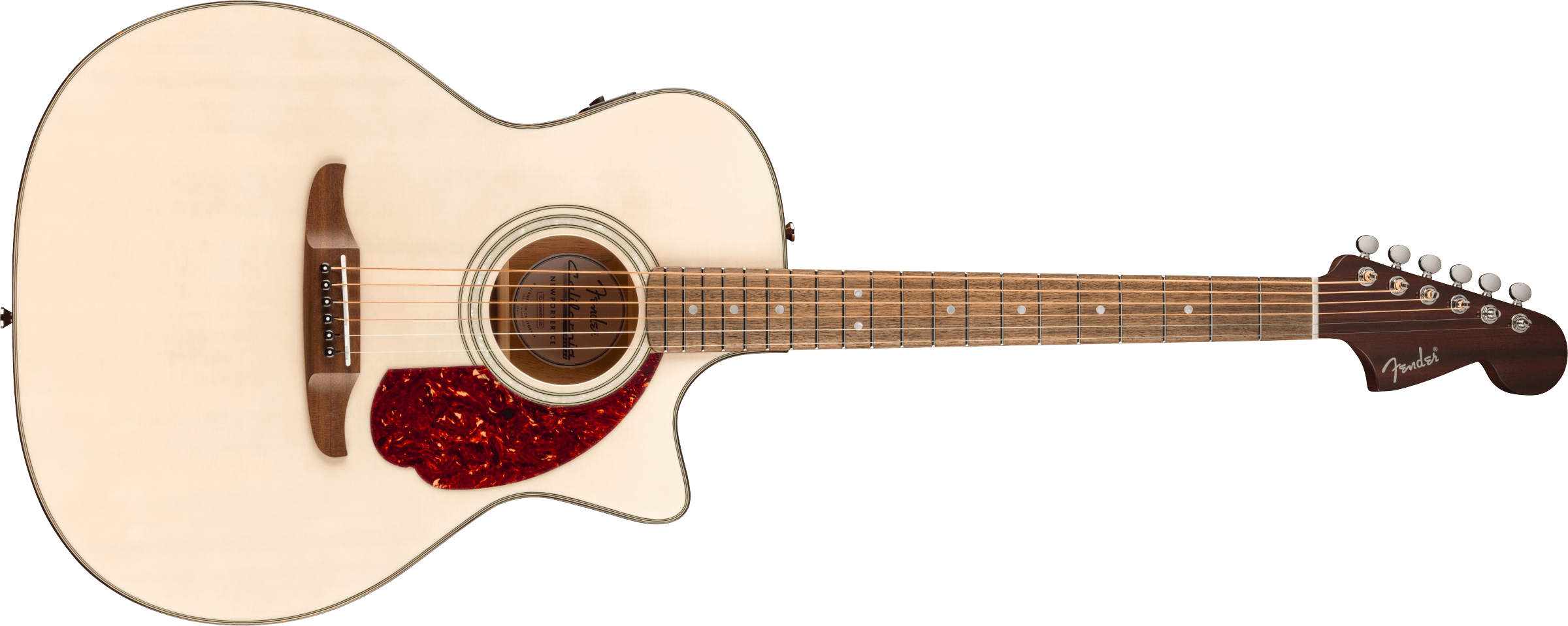 Fender® California Deluxe Newporter™ CE, Walnut Fingerboard, White Blonde