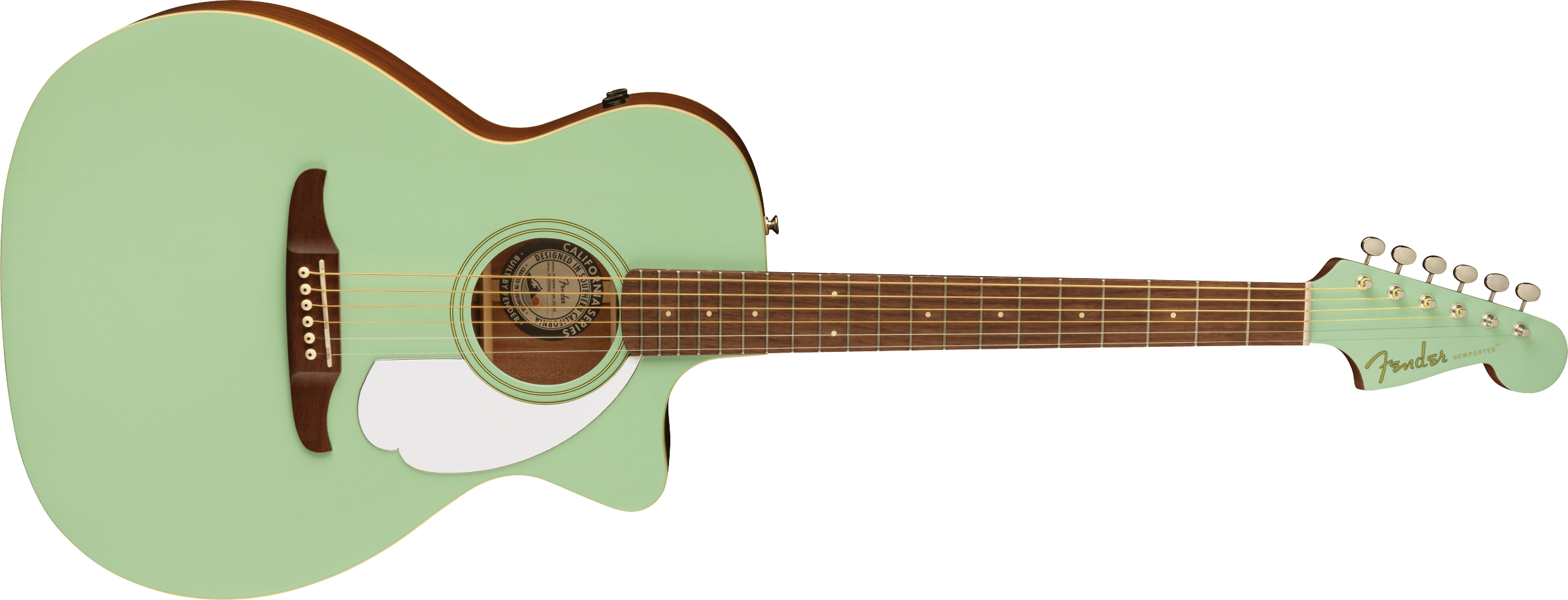 Fender® Newporter Player, Walnut Fingerboard, White Pickguard, Surf Green