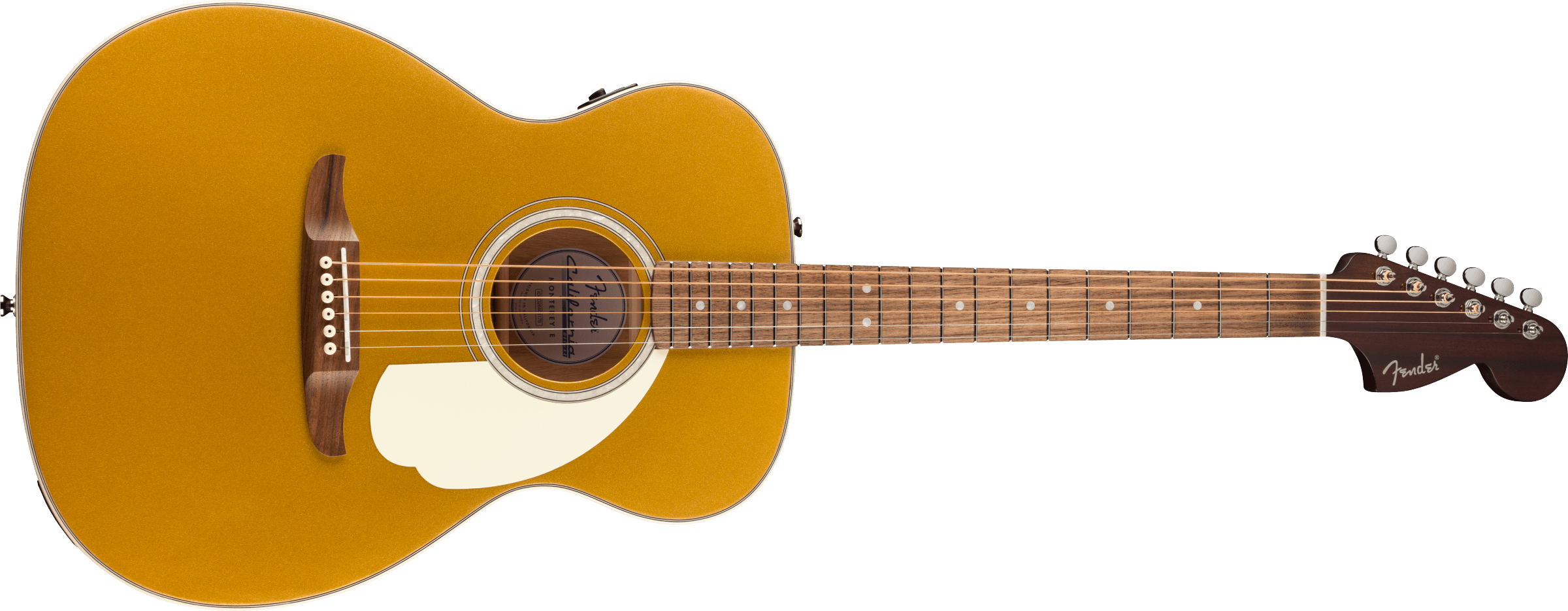 Fender® California Deluxe Monterey™ E, Ivory Pickguard, Aztec Gold