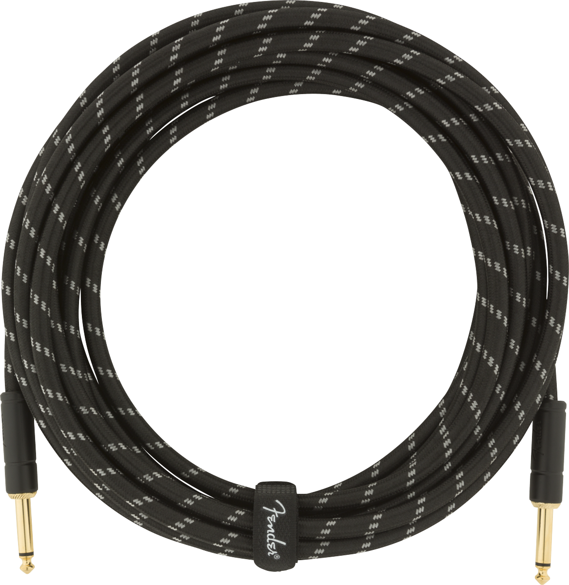 Deluxe Series Instrument Cable, Straight/Straight, 18.6', Black Tweed