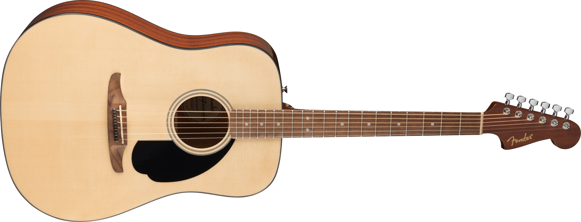 Fender® California Standard Redondo™, Spruce Top, Black Pickguard, Natural