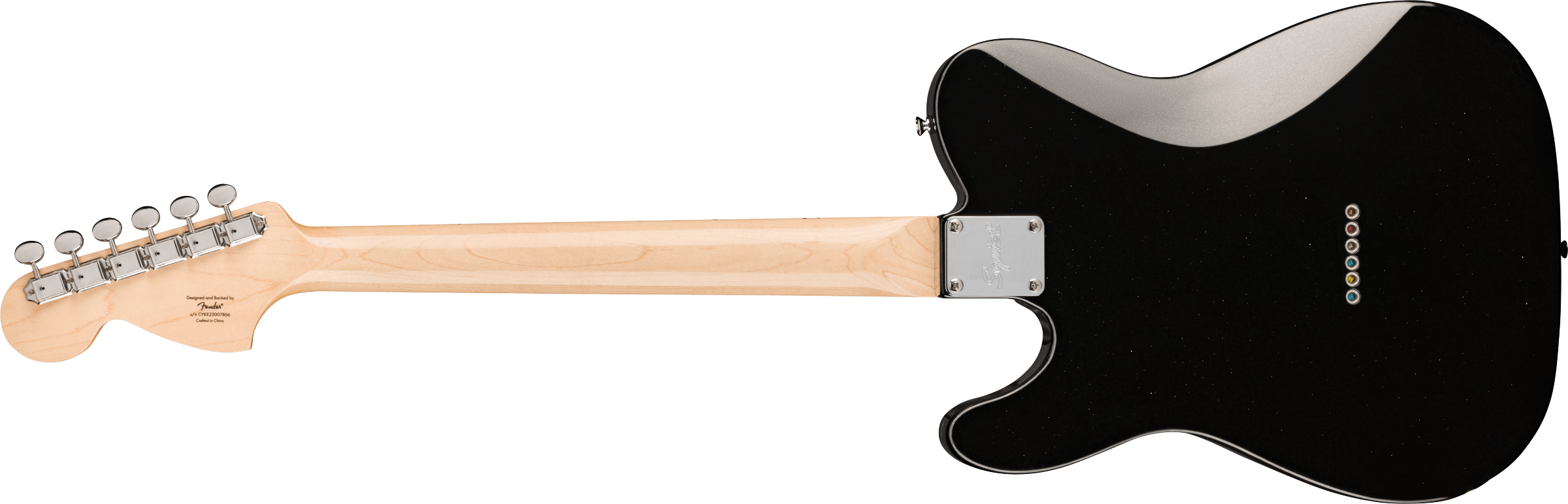 Squier® Paranormal Esquire® Deluxe, Maple Fingerboard, Black Pickguard, Metallic Black