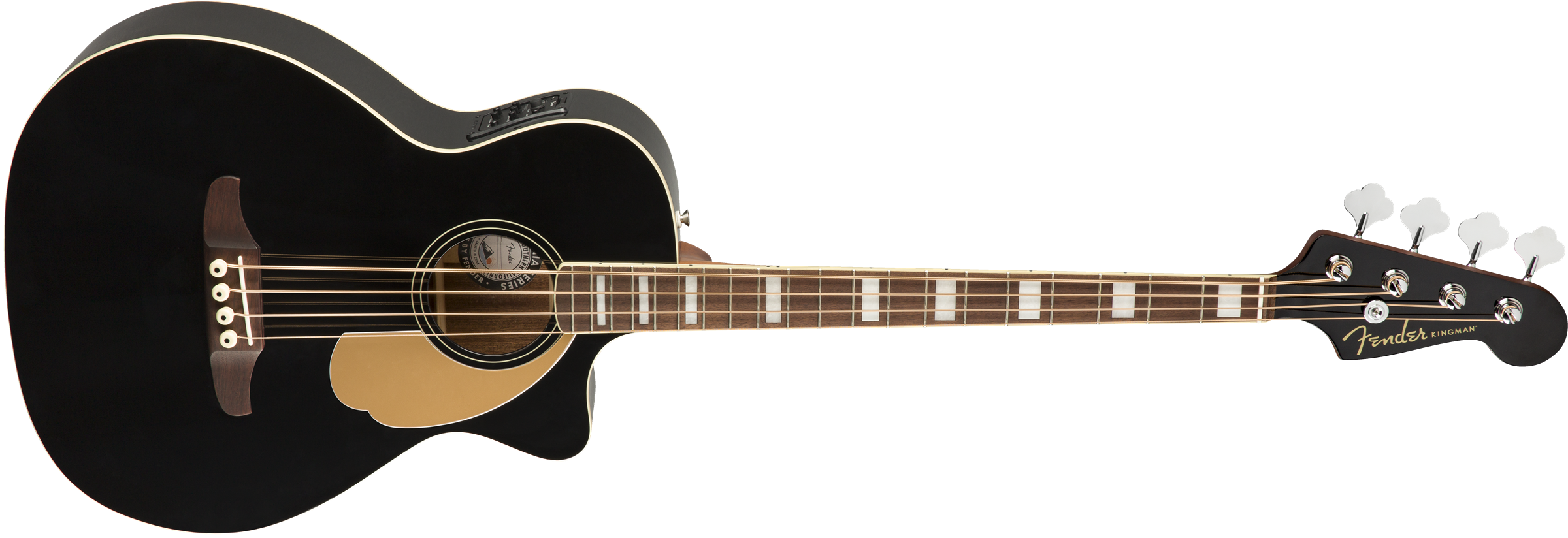 Fender® Kingman Bass, Walnut Fingerboard, Black