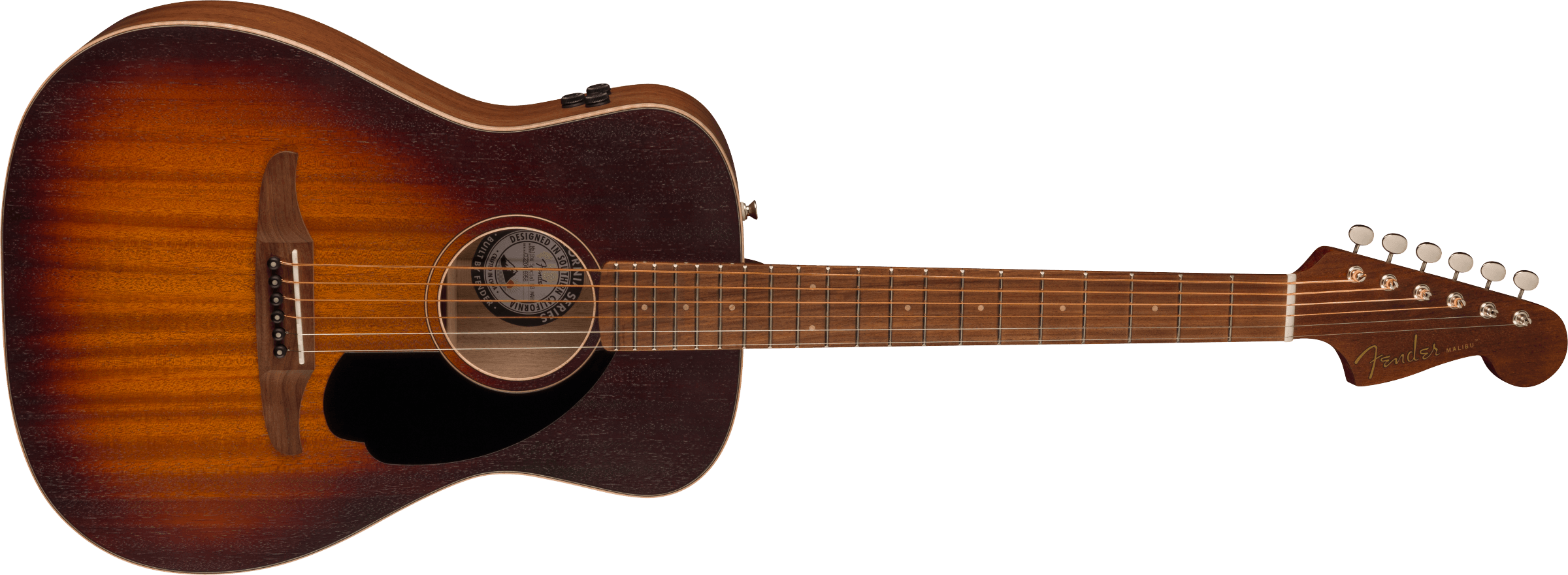 Fender® Malibu Special, Pau Ferro Fingerboard, Black Pickguard, Honey Burst