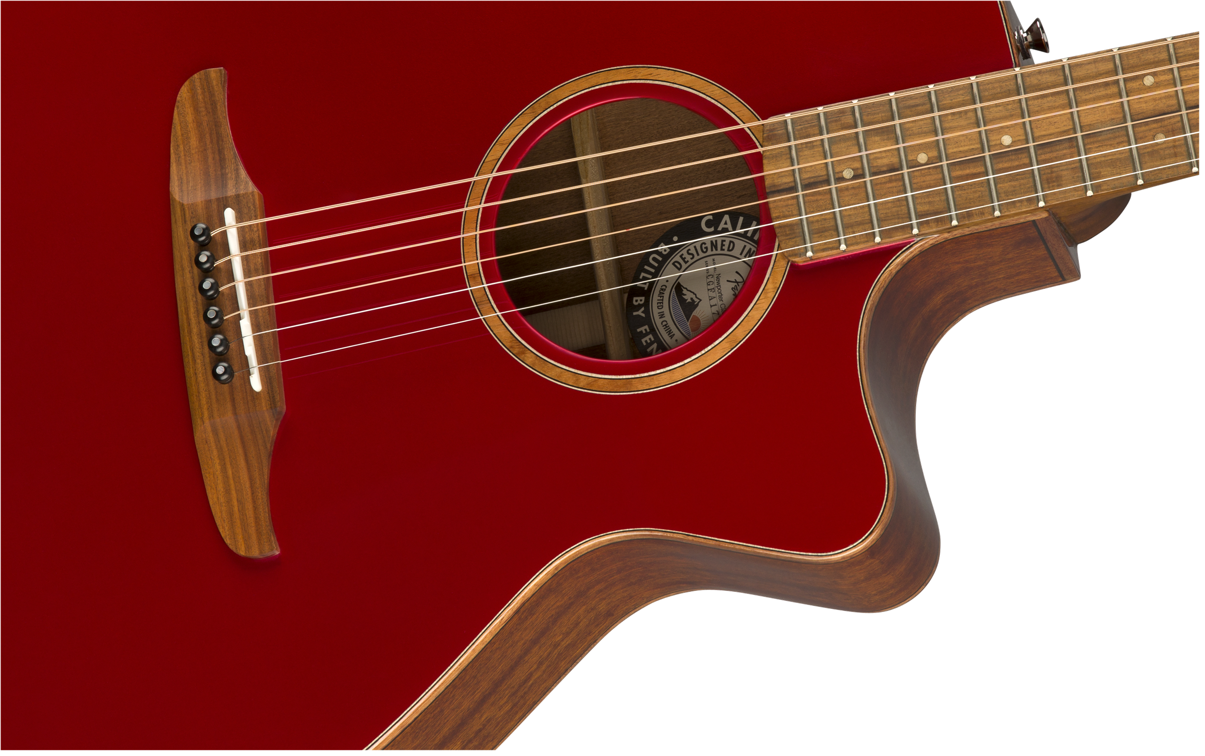 Fender® Newporter Classic w/Bag, Pau Ferro Fingerboard, Hot Rod Red Metallic