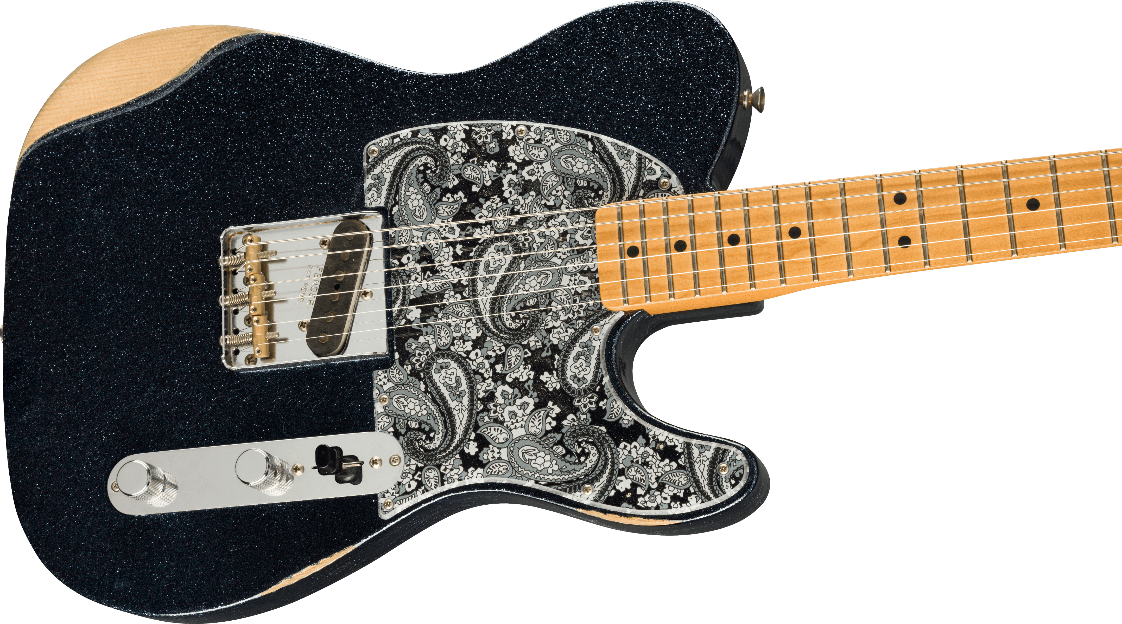 Fender® Brad Paisley Esquire®, Maple, Black Sparkle