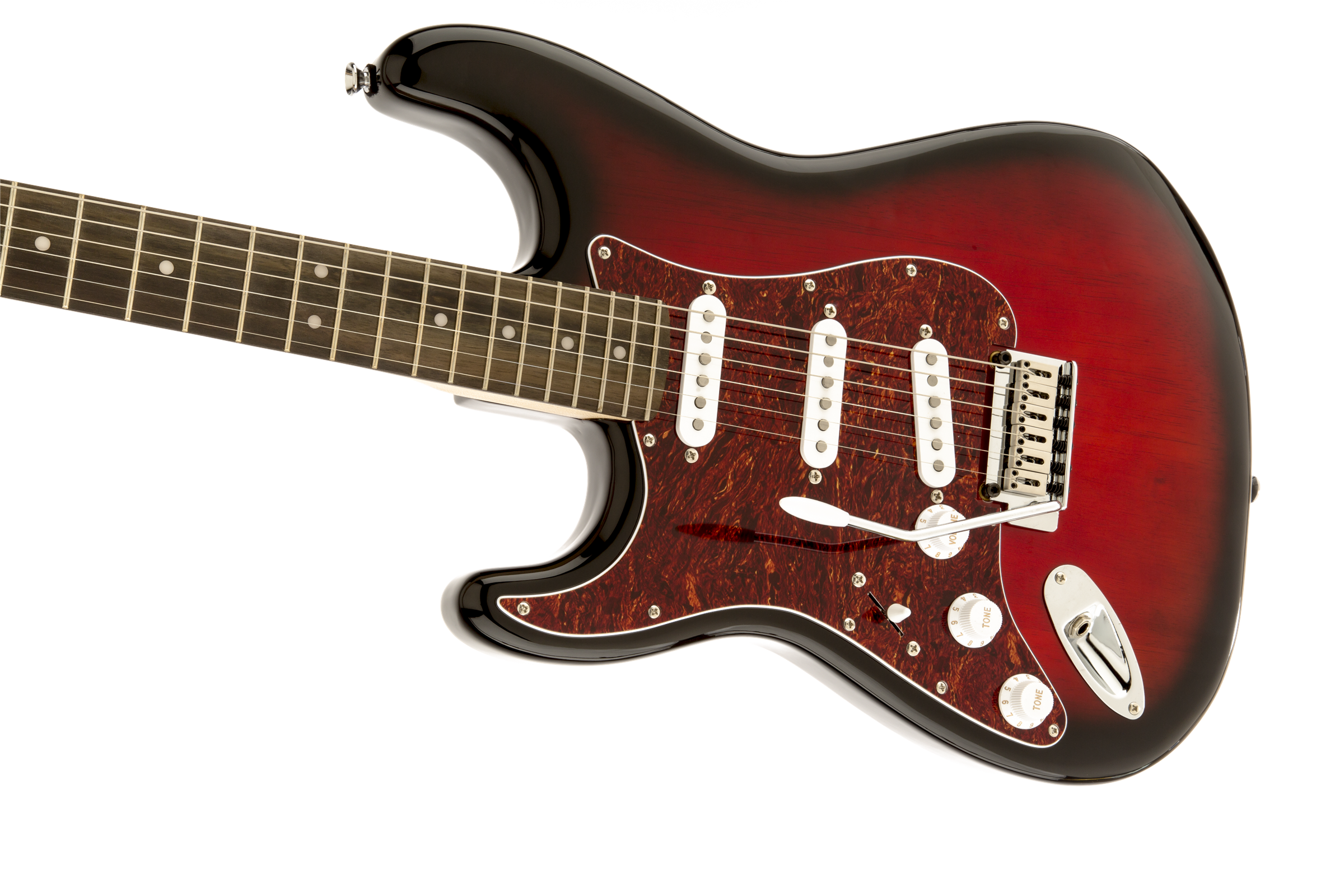 Squier® Standard Stratocaster® Left-Hand, Rosewood Fingerboard, Antique Burst
