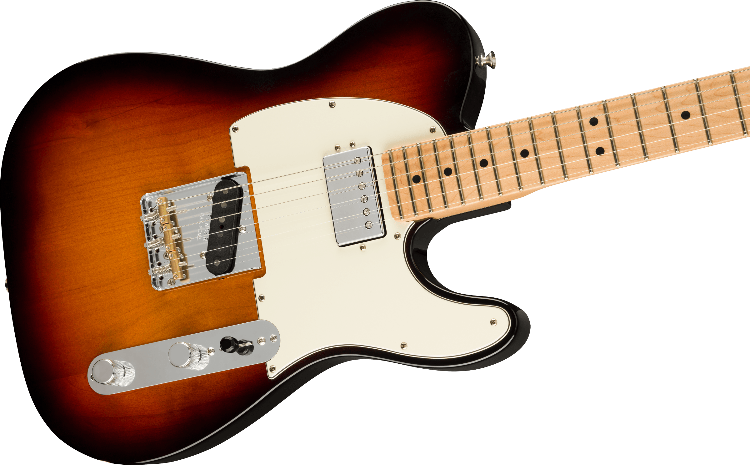 Fender® American Performer Telecaster® with Humbucking, Maple Fingerboard, 3-Color Sunburst