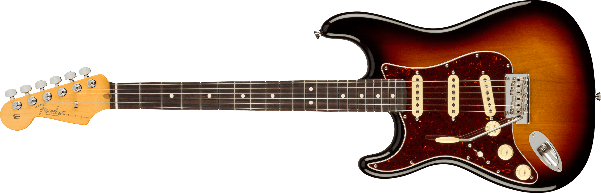 Fender® American Professional II Stratocaster® Left-Hand, Rosewood Fingerboard, 3-Color Sunburst