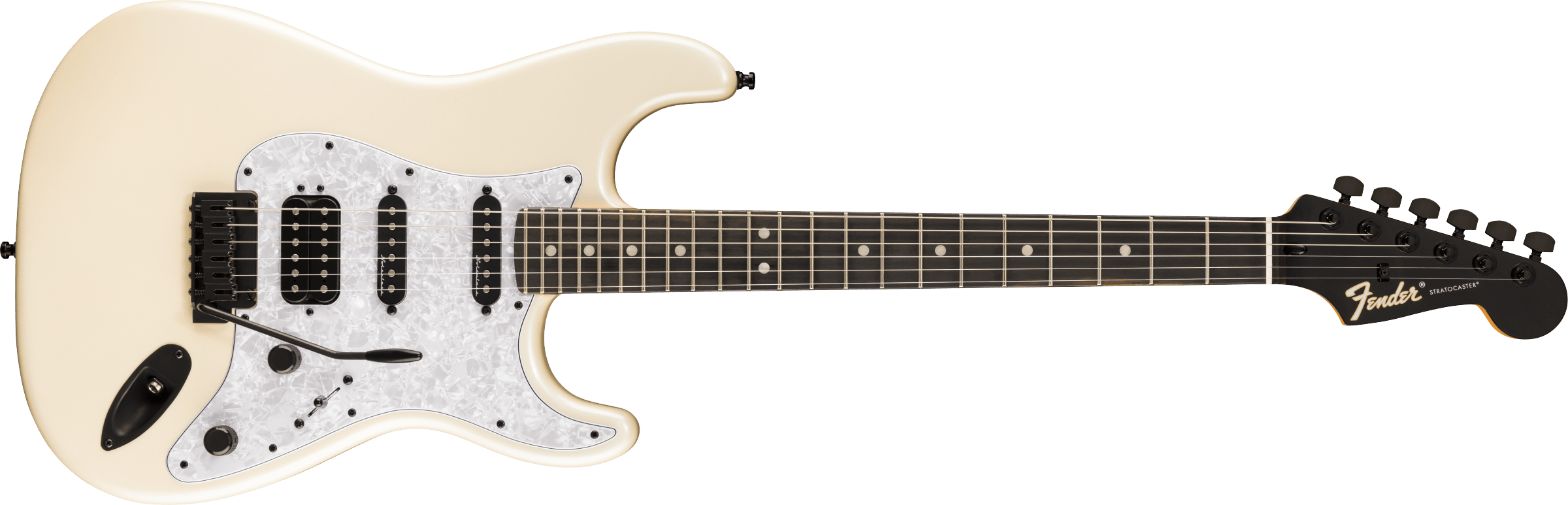 Fender® Limited Edition Player Fusion Stratocaster® HSS, Ebony Fingerboard, Olympic Pearl