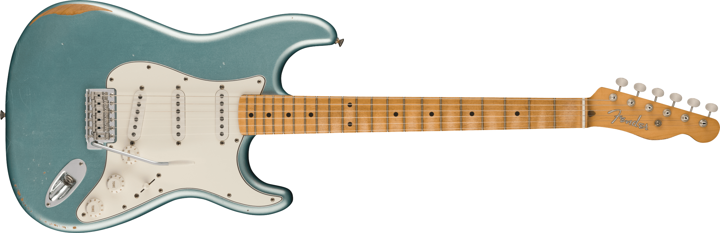 Fender® Vintera® Road Worn® Mischief Maker Stratocaster®, Maple Fingerboard, Firemist Silver