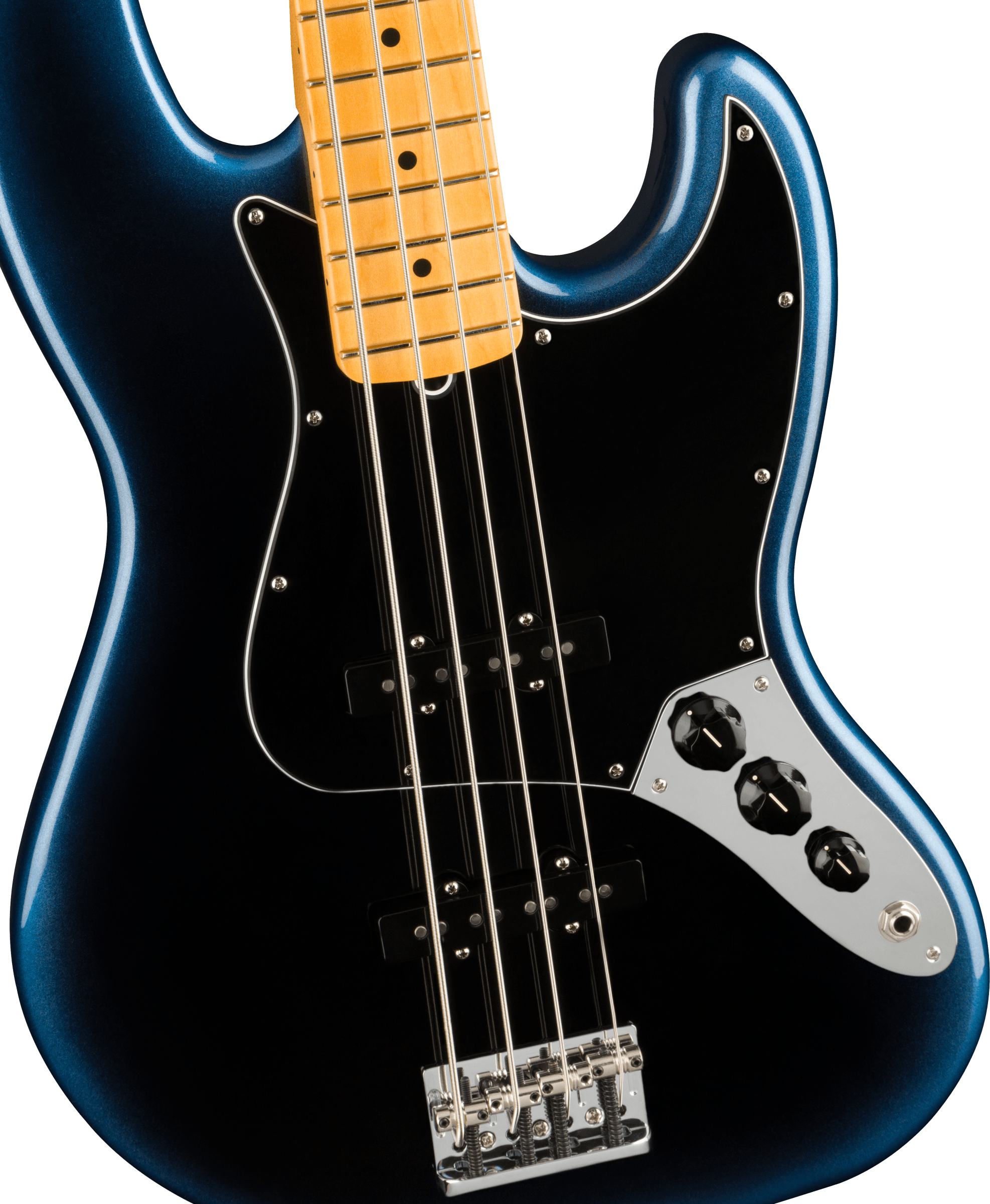 Fender® American Professional II Jazz Bass®, Maple Fingerboard, Dark Night