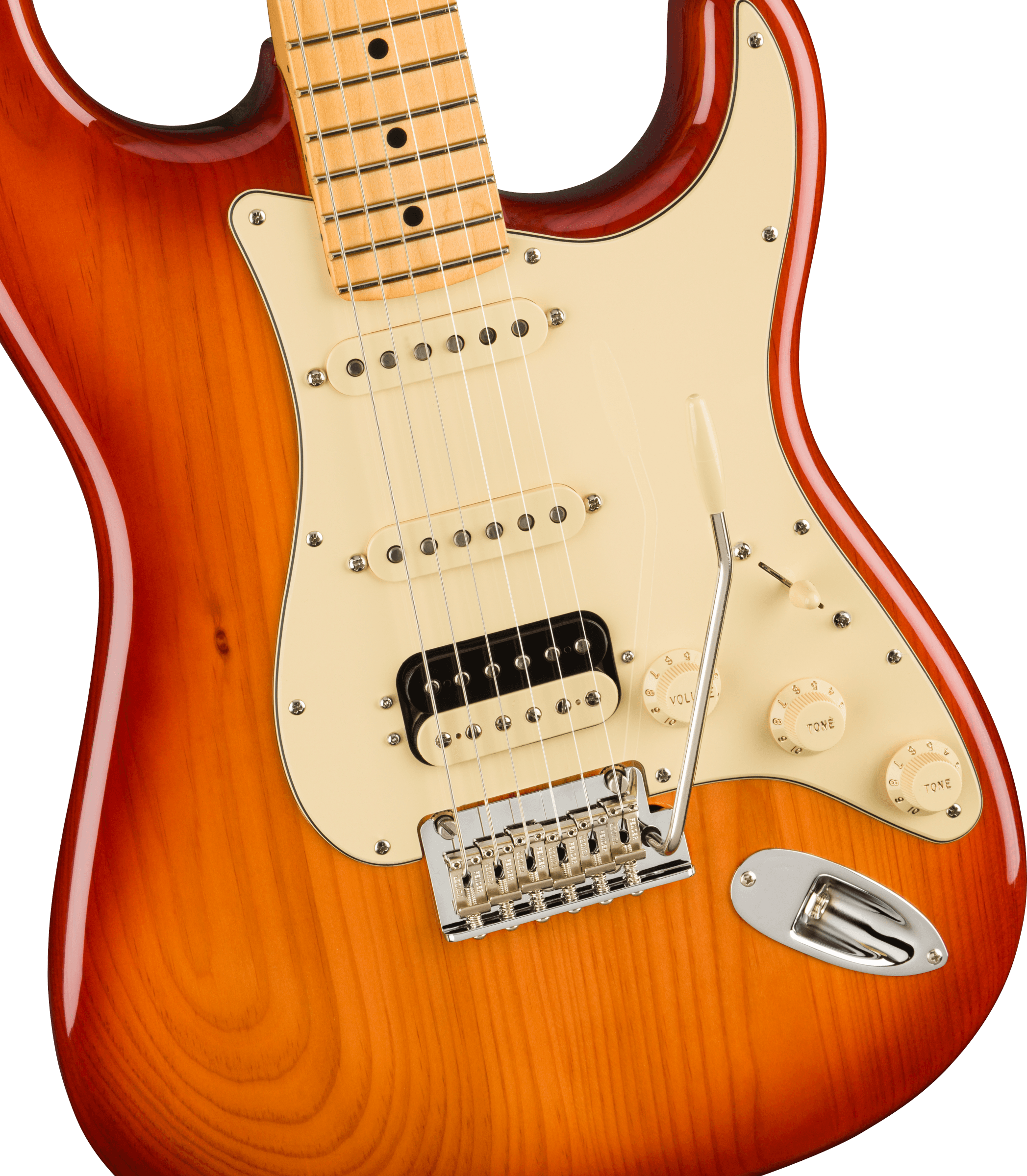 Fender® American Professional II Stratocaster® HSS, Maple Fingerboard, Sienna Sunburst