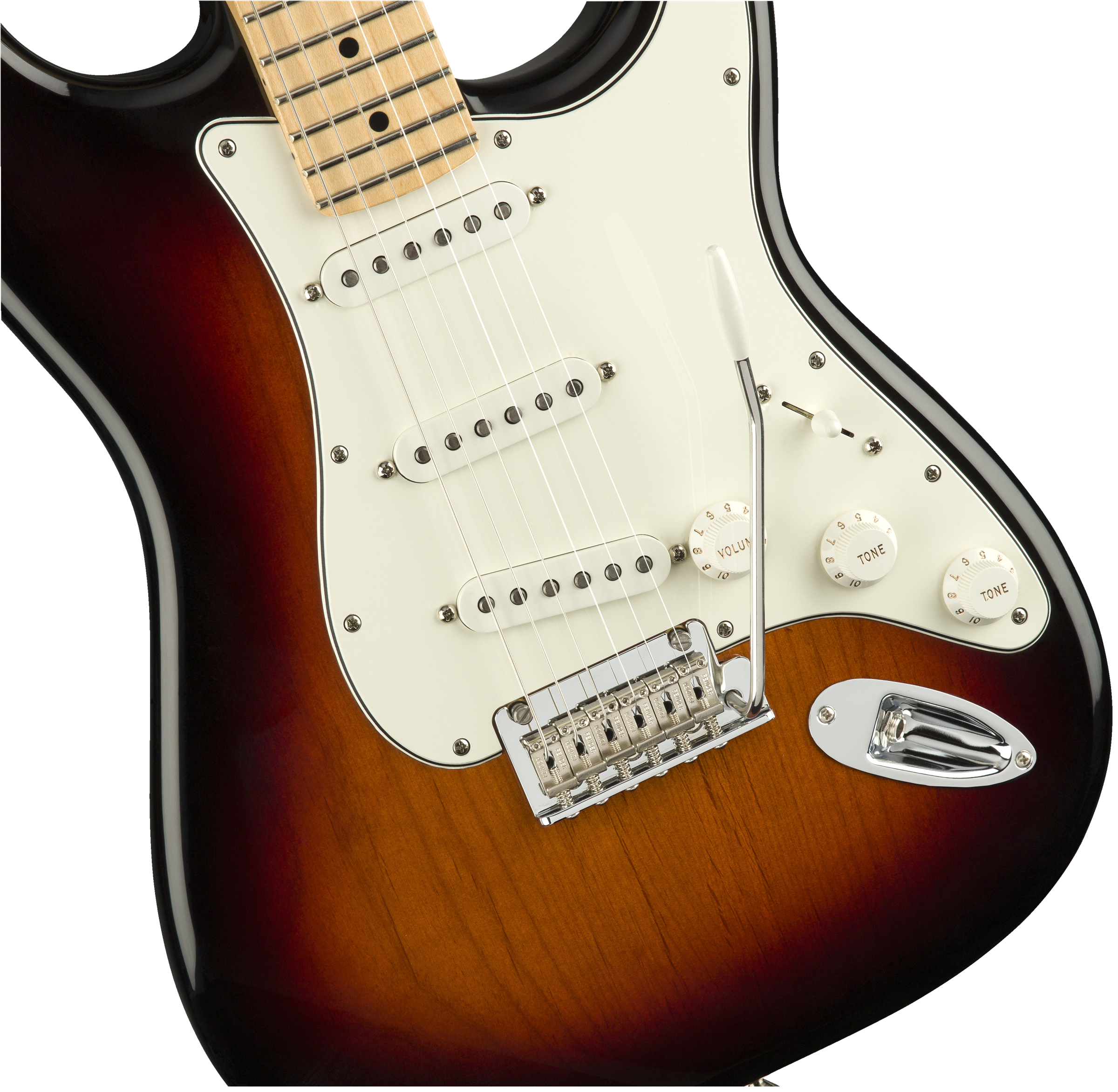 Fender® Player Stratocaster®, Maple Fingerboard, 3-Color Sunburst