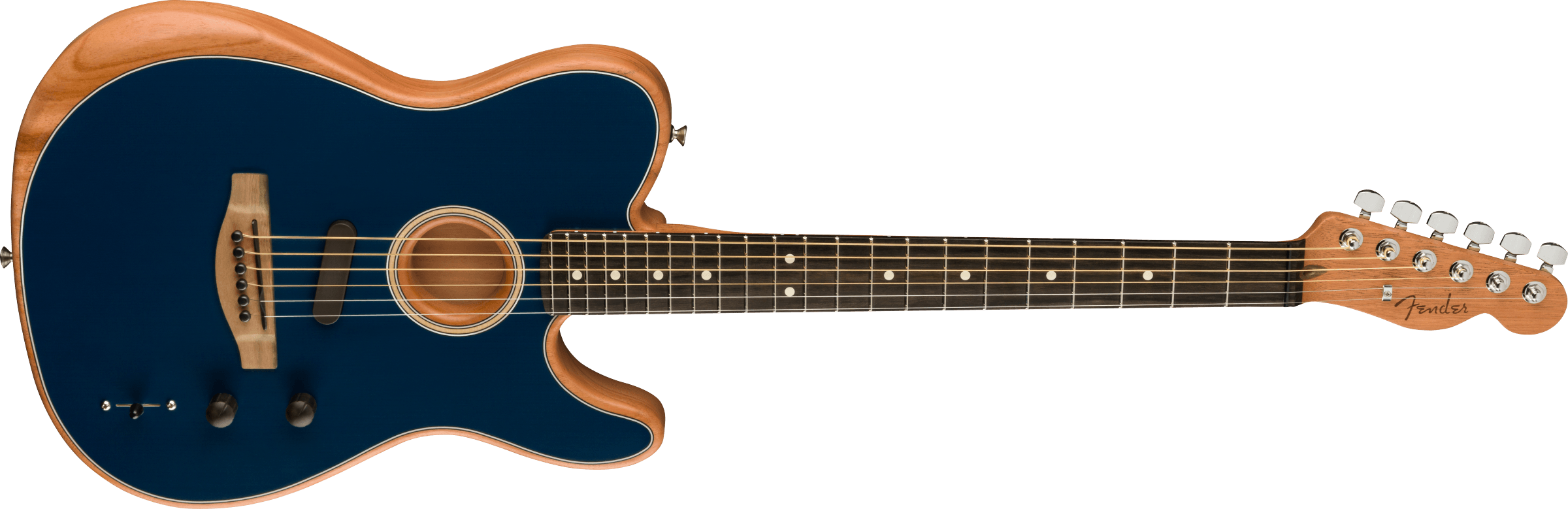 Fender® American Acoustasonic® Telecaster®, Ebony Fingerboard, Steel Blue