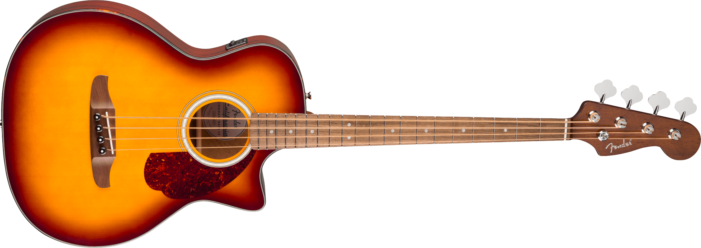 Fender® California Deluxe Kingman™ Bass CE, Walnut Fingerboard, Honey Sunburst