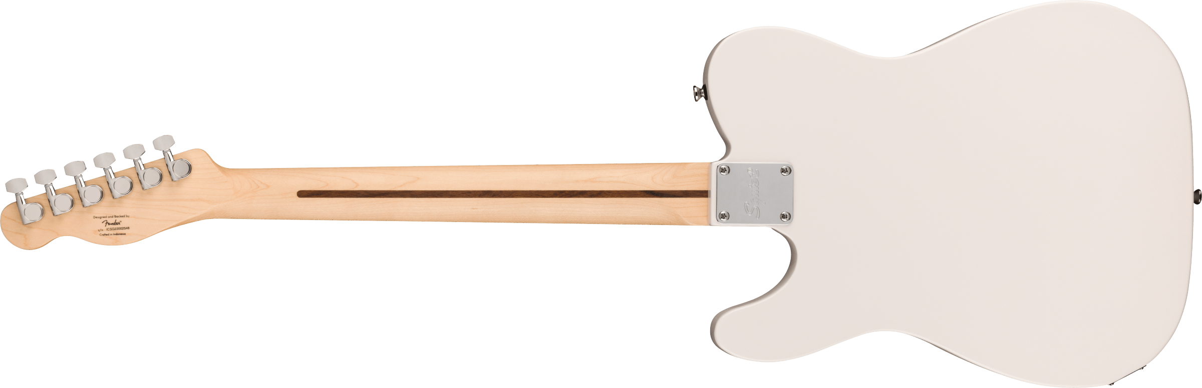 Squier® Squier Sonic® Esquire® H, Maple Fingerboard, Black Pickguard, Arctic White