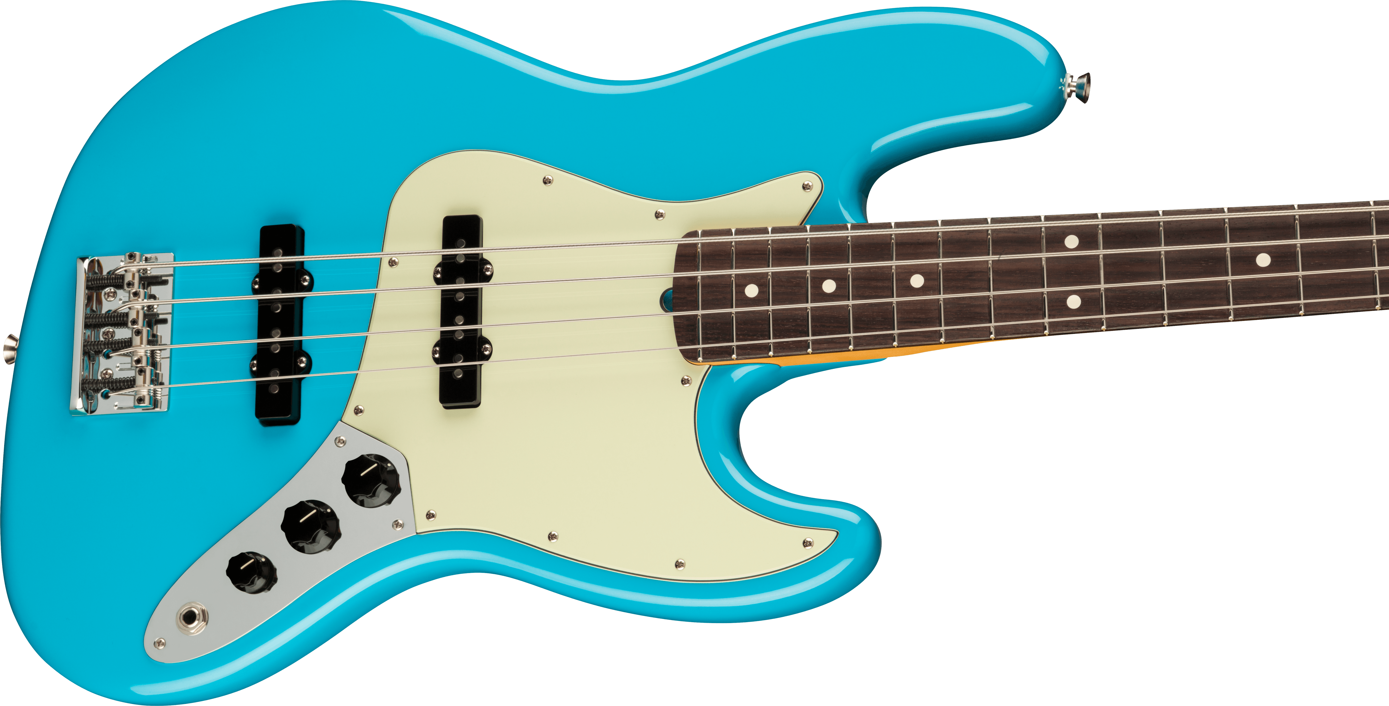 Fender® American Professional II Jazz Bass®, Rosewood Fingerboard, Miami Blue