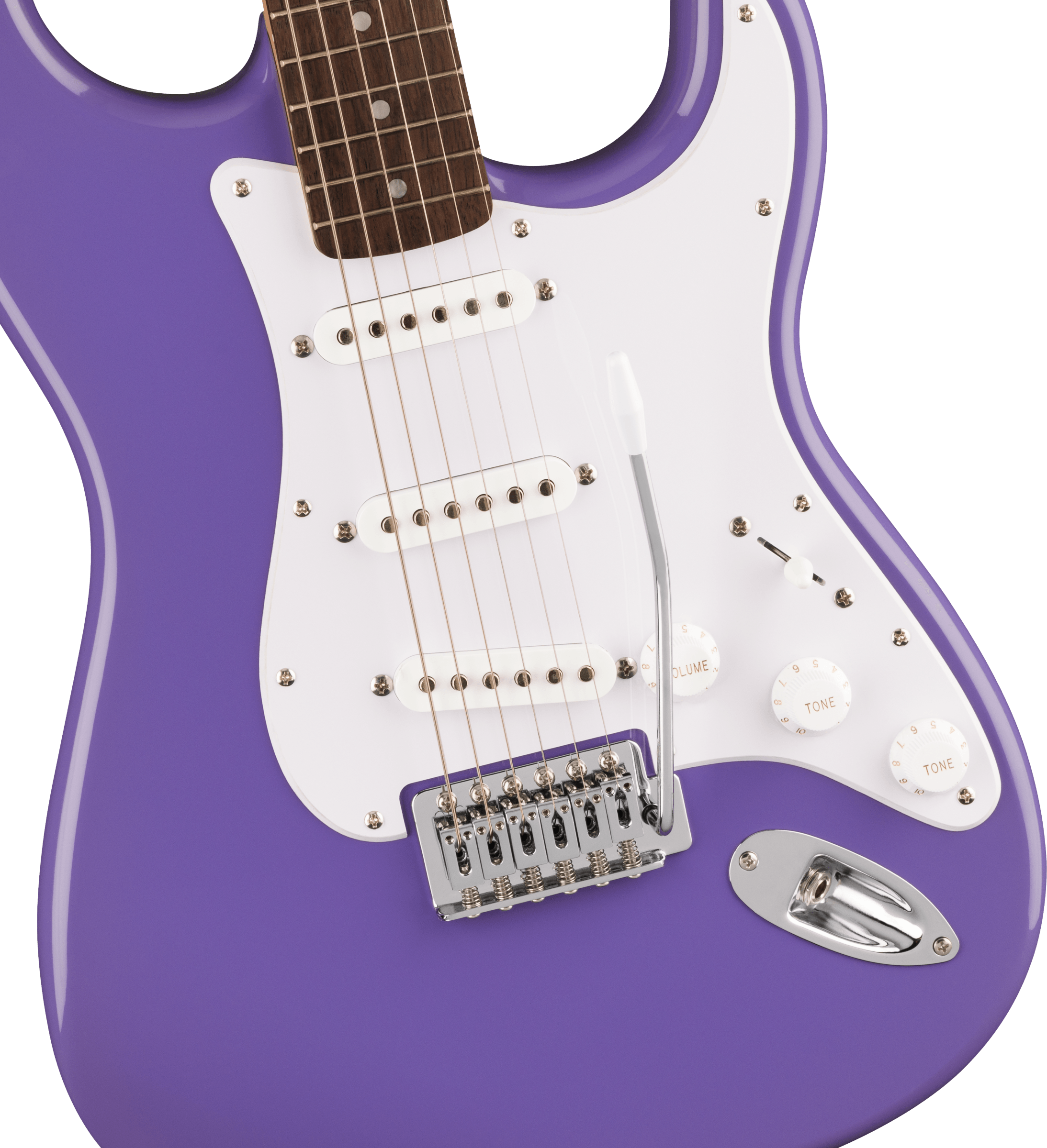Squier® Sonic® Stratocaster®, Laurel Fingerboard, White Pickguard, Ultraviolet