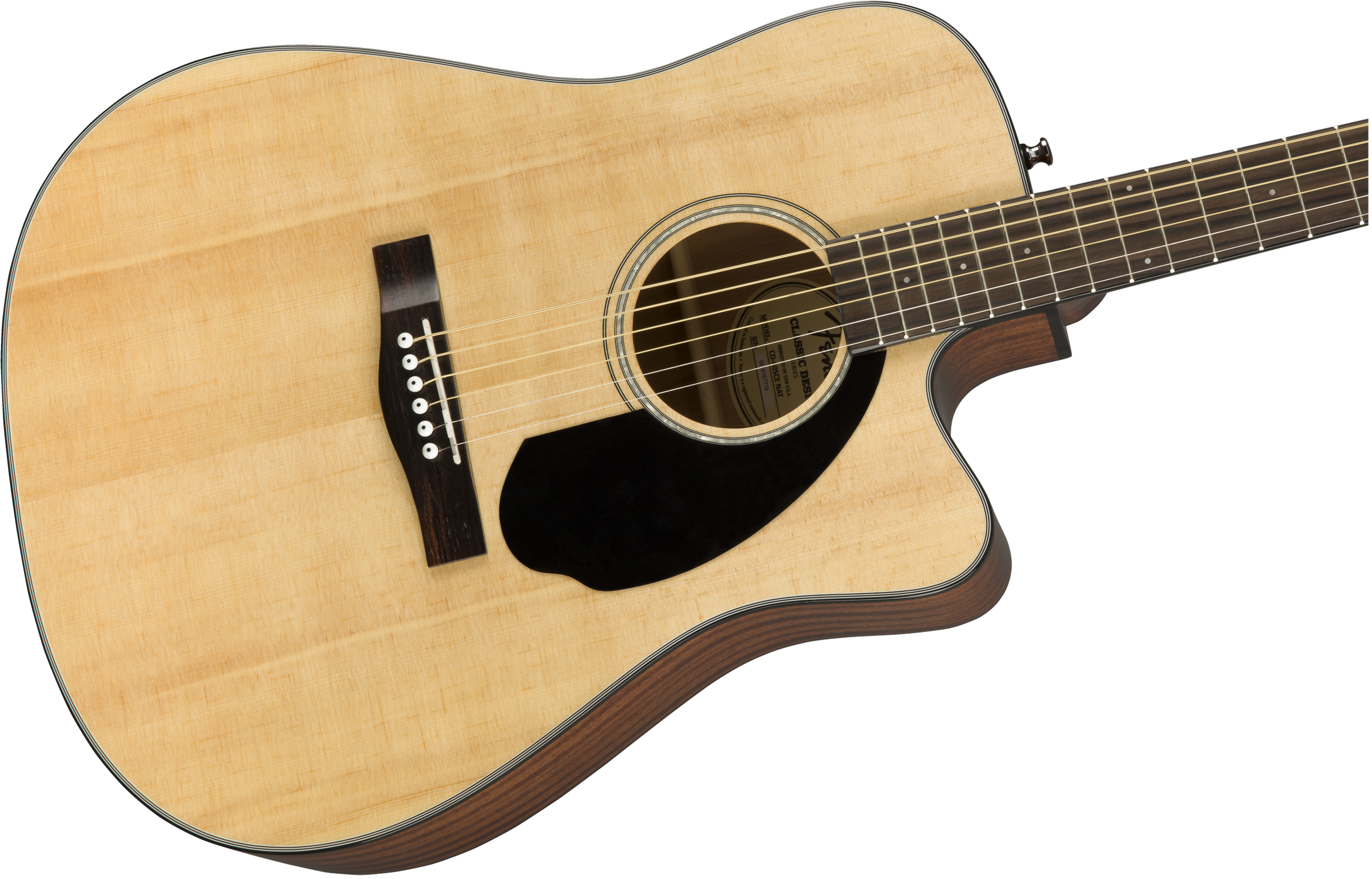 Fender® CD-60SCE Dreadnought, Walnut Fingerboard, Natural