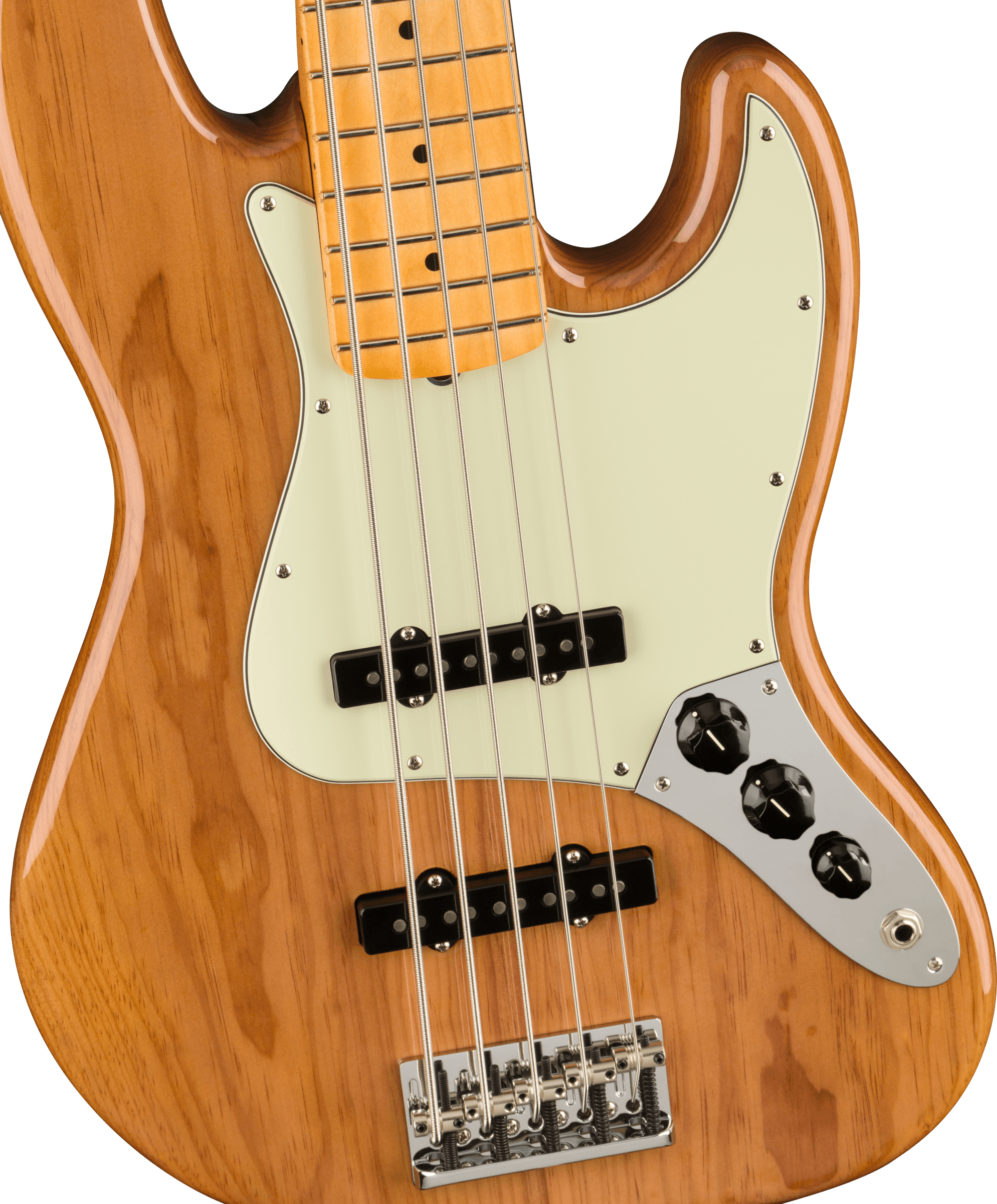 Fender® American Professional II Jazz Bass® V, Maple Fingerboard, Roasted Pine