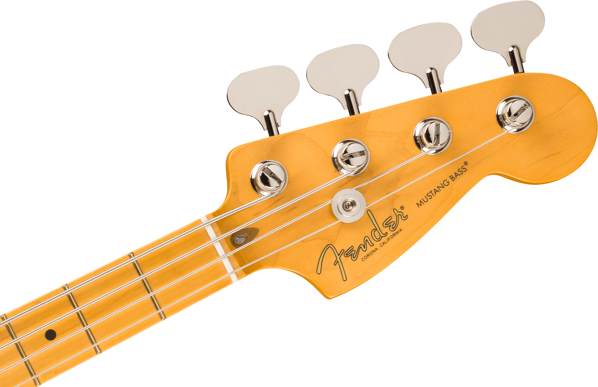 Fender® American Professional Classic Mustang Bass®, Maple Fingerboard, Faded Dakota Red