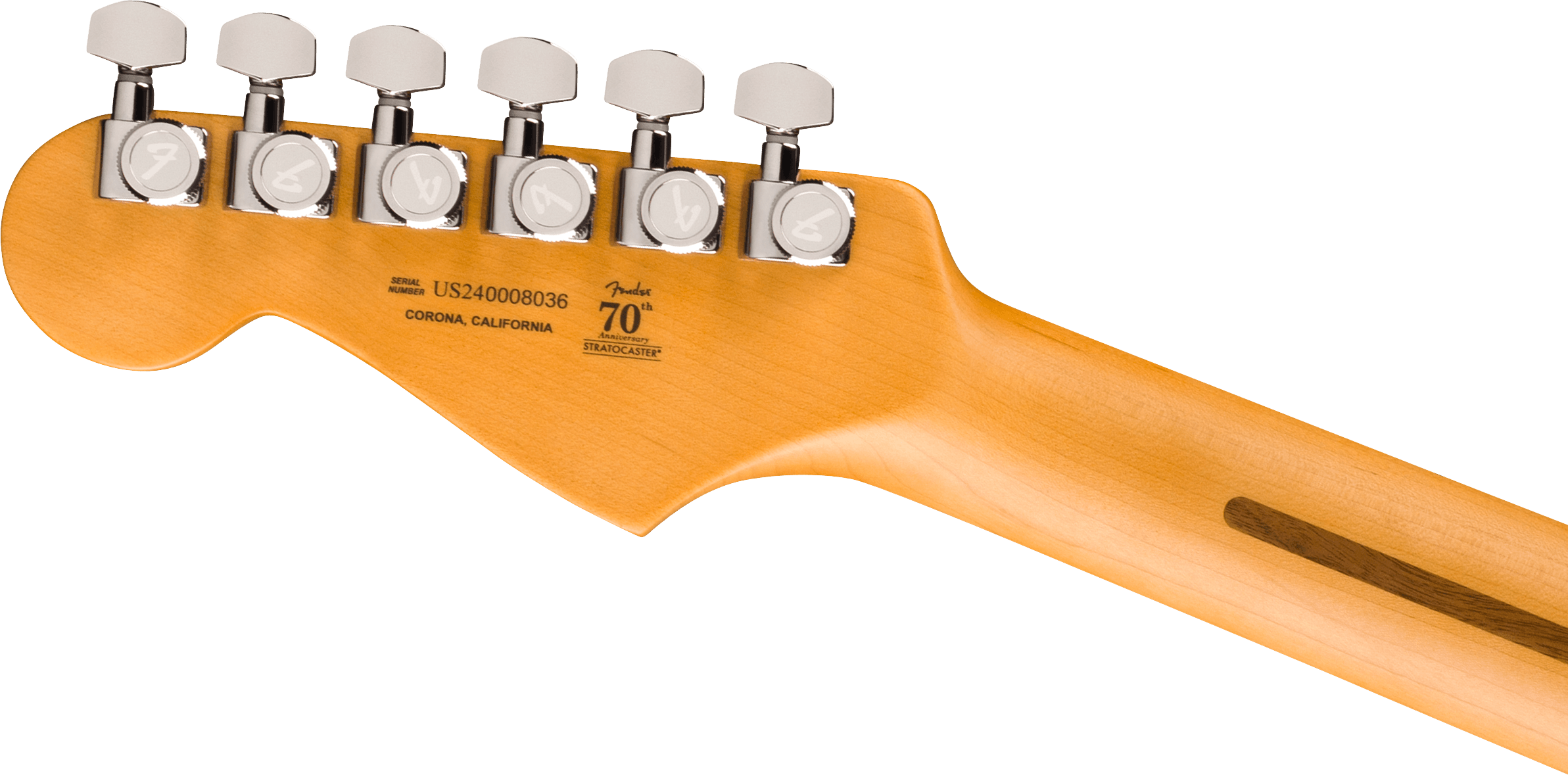 Fender® American Ultra II Stratocaster®, Ebony Fingerboard, Texas Tea